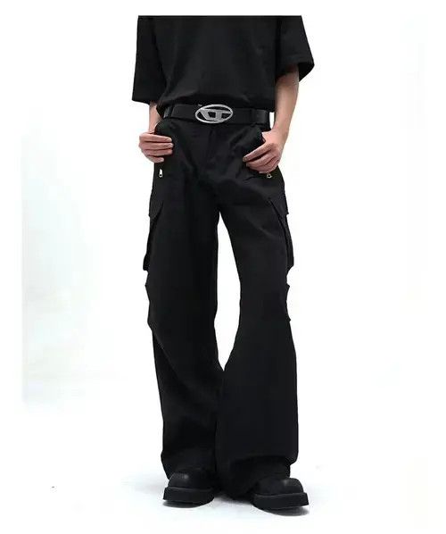 Jean tactical flared utility cargo pants Size US 30 / EU 46 - 1 Thumbnail