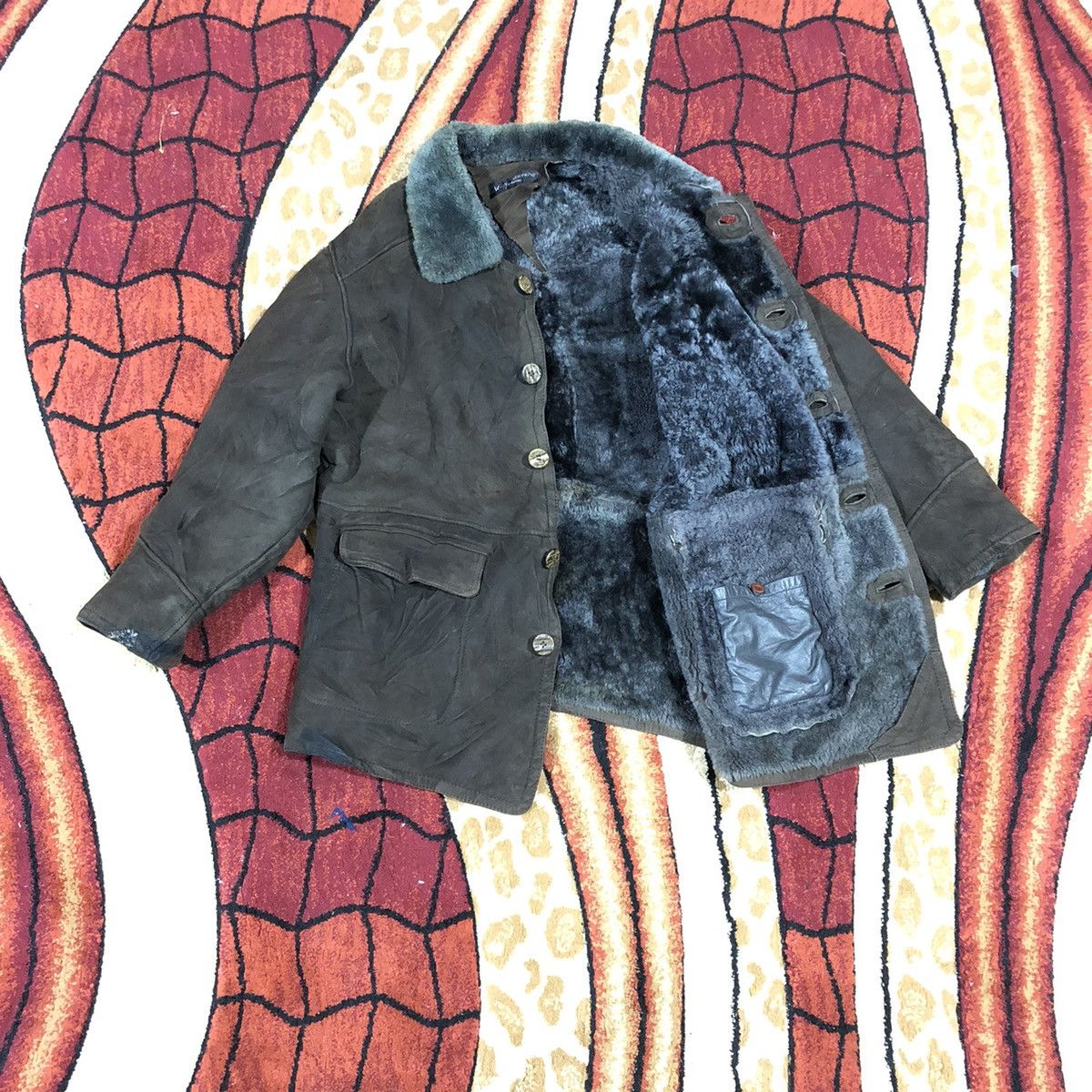 Vintage Vintage Yves Saint Laurent Pour Homme Leather Jacket Size US L / EU 52-54 / 3 - 4 Thumbnail
