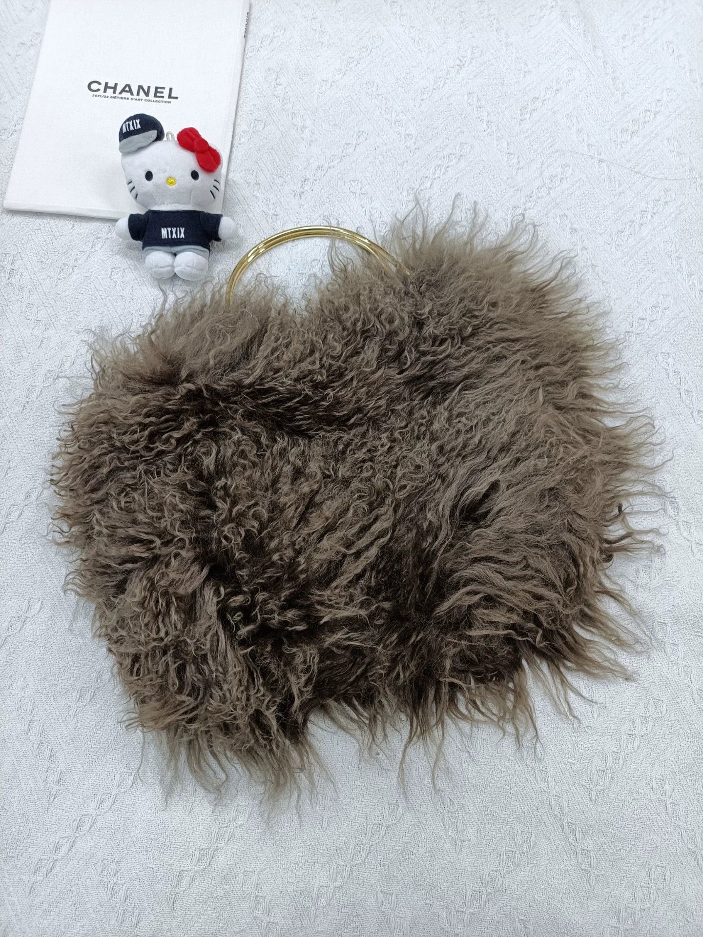 Other Violad'oro Brown Furry Handbag 36 Size ONE SIZE - 1 Thumbnail