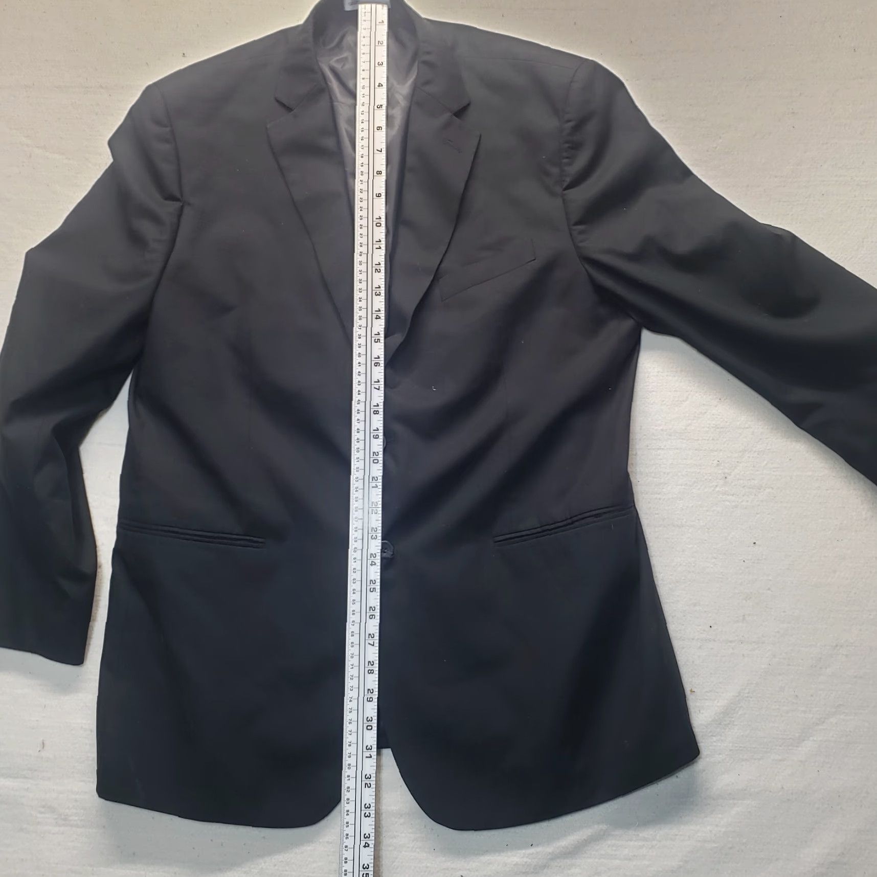 Geoffrey Beene Geoffrey Beene Wool Blazer Jacket Dark Grey 2 Pounds Adult Men's Size 44R Size 44R - 7 Thumbnail