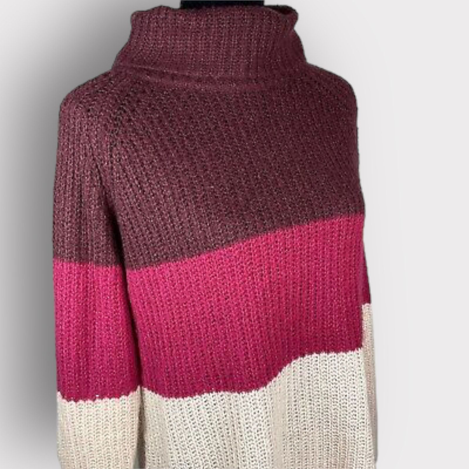 Brave Soul Brave Soul London Turtleneck Colorblock Sweater | Medium Size M / US 6-8 / IT 42-44 - 8 Thumbnail