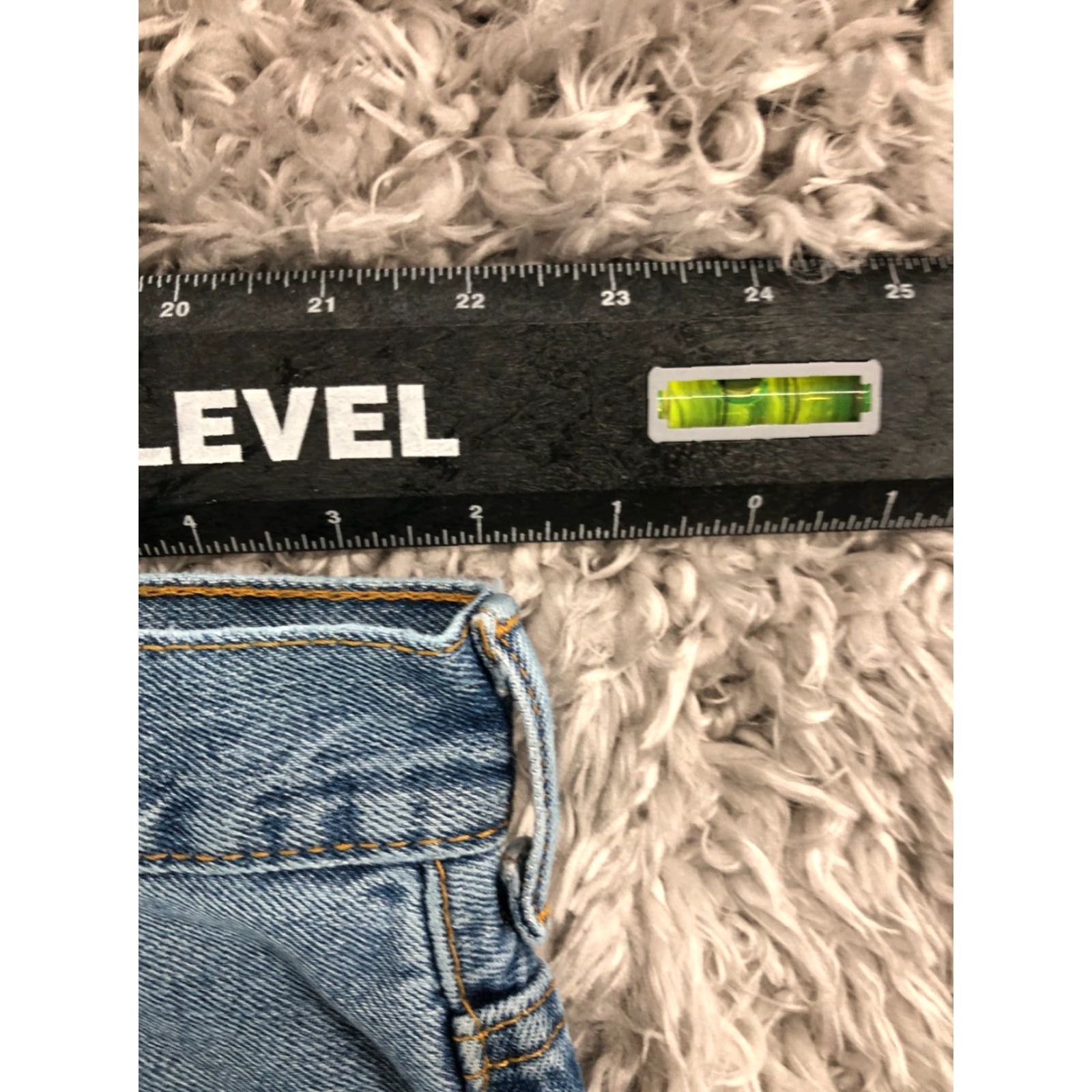 Levi's Levi's 505 Jeans Mens Regular Straight Denim Blue 46x32 Mid Rise 46 Waist 32 Inseam 5-Pocket Size US 30 / EU 46 - 2 Thumbnail