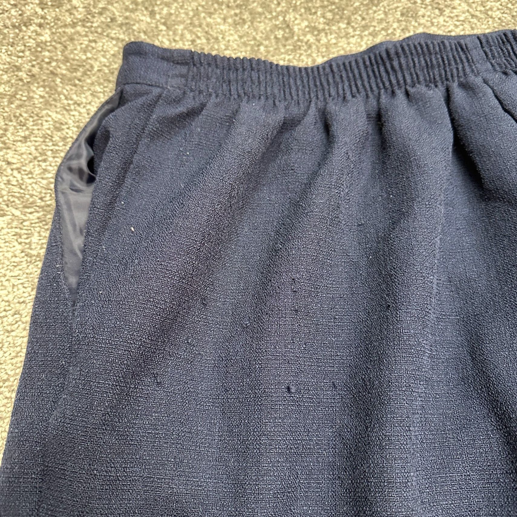 Vintage Alfred Dunner Dress Pants Women 14 Blue Pull On Straight 33x27 Vintage Regular Dress Pants, Blue, Solid, Preppy, Designer, 14 Size 36" / US 14 / IT 50 - 7 Thumbnail