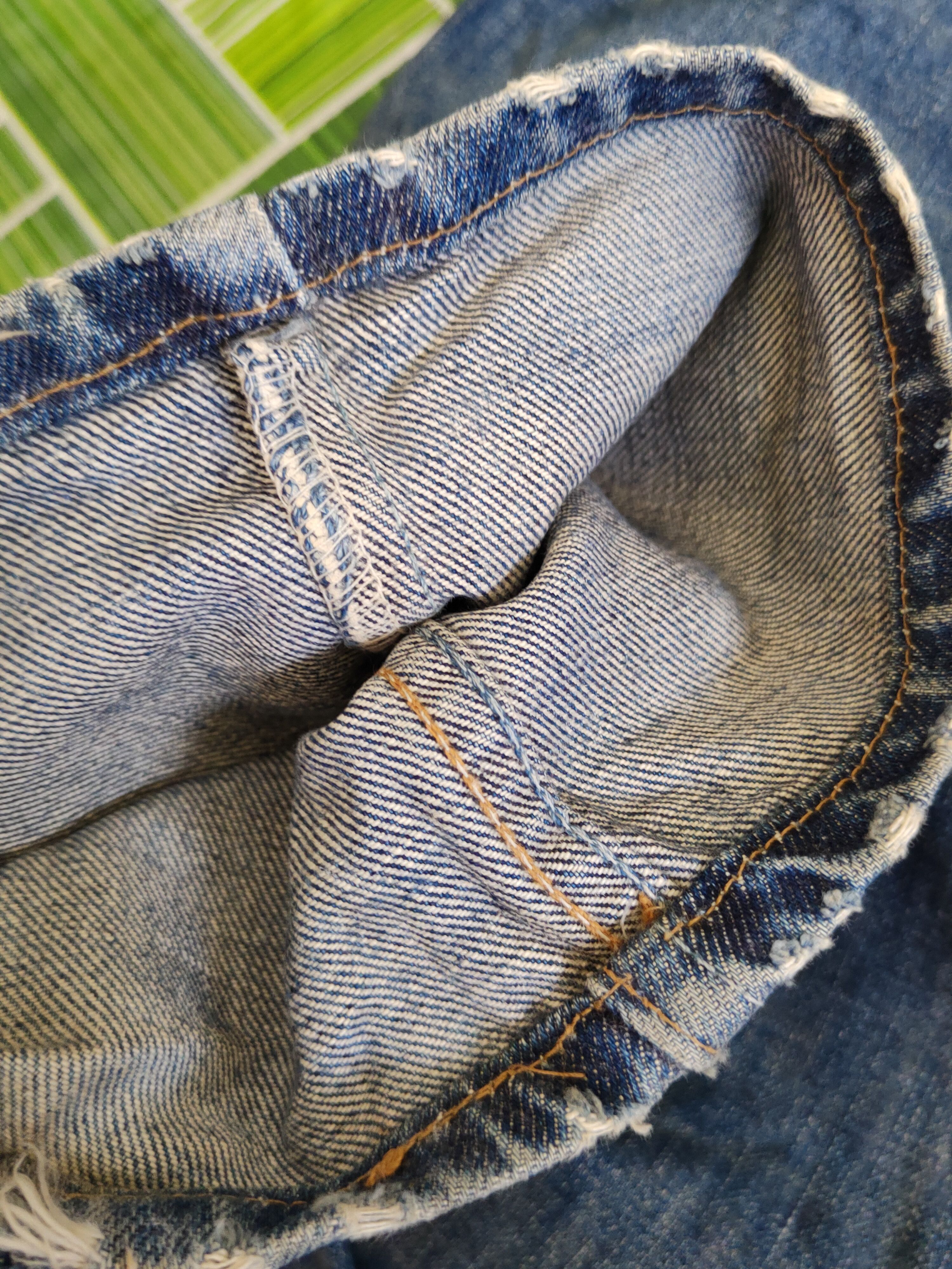 Levi's Levi's Dark Blue Faded Distressed Ripped Jeans #S1836 Size US 28 / EU 44 - 14 Thumbnail