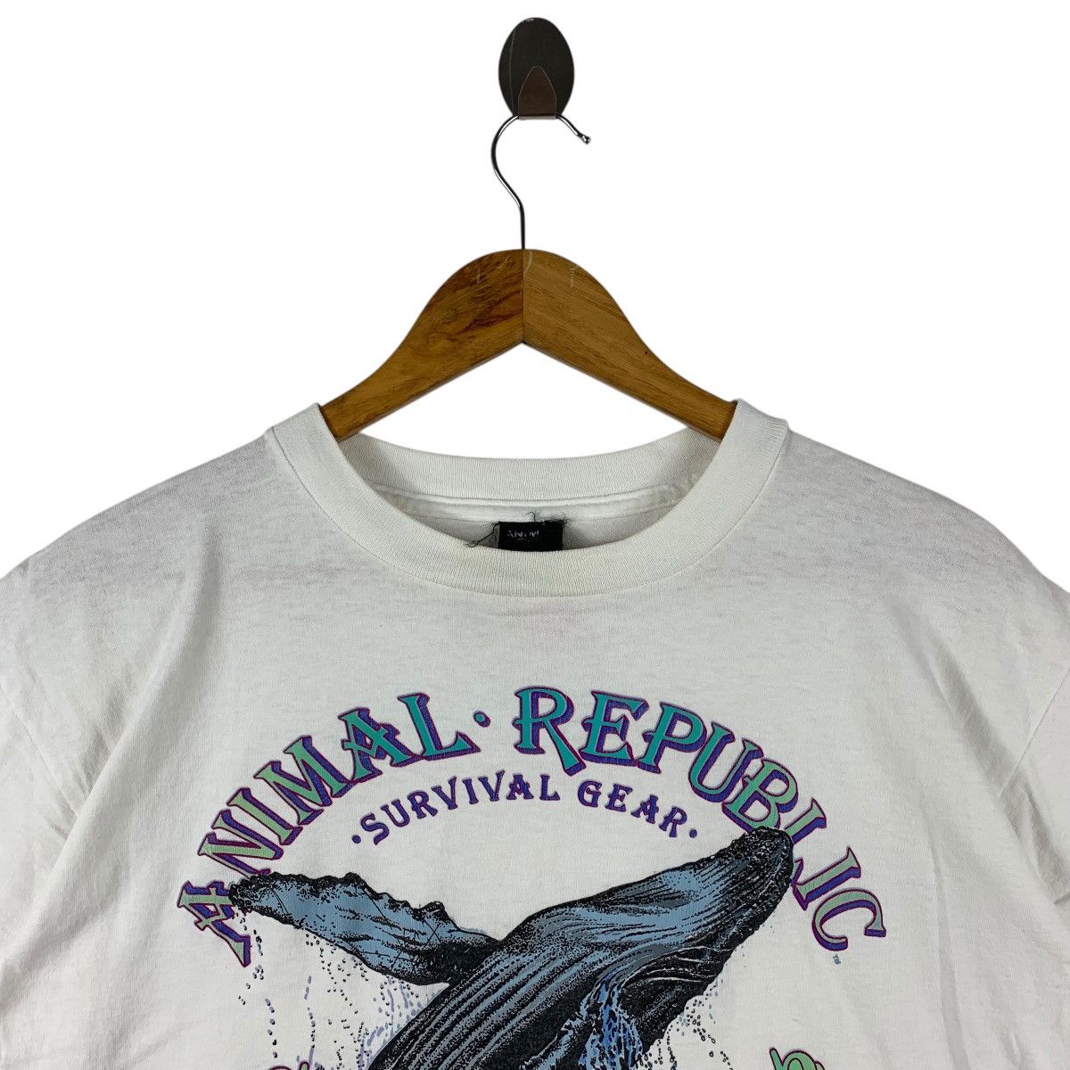 Vintage Vintage ANIMAL REPUBLIC Survival gear Big printed surf tee Size US M / EU 48-50 / 2 - 2 Thumbnail