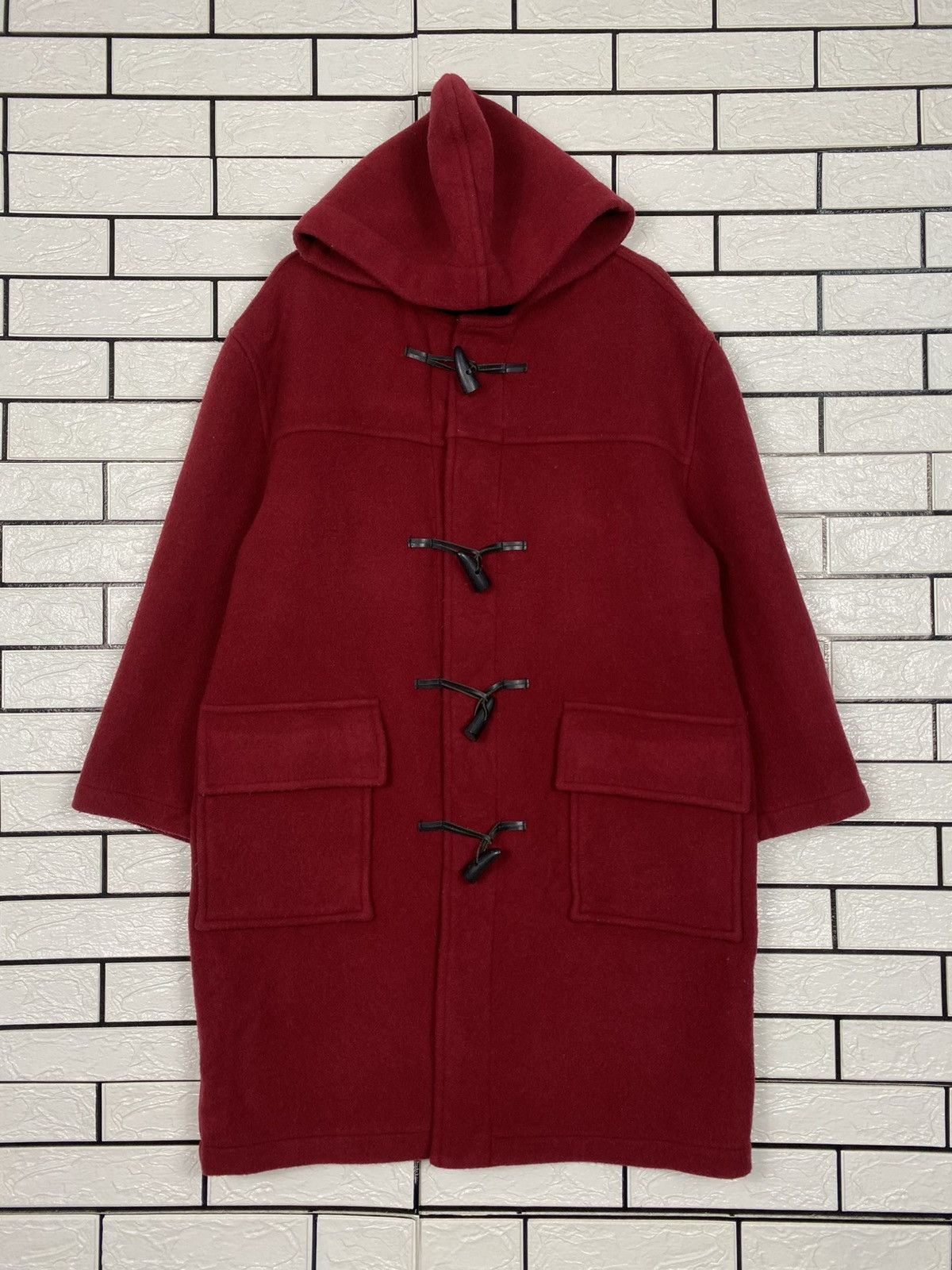 Burberry 🔥VINTAGE DUFFLE WOOL JACKET BURBERRYS CHECK TARTAN BLANKET Size US M / EU 48-50 / 2 - 2 Thumbnail