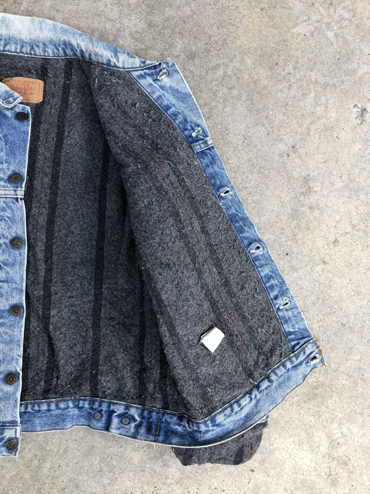 Levi's Vintage 80s 70s Levi’s Blanket Lined Denim Jacket Distressed Size US L / EU 52-54 / 3 - 13 Thumbnail