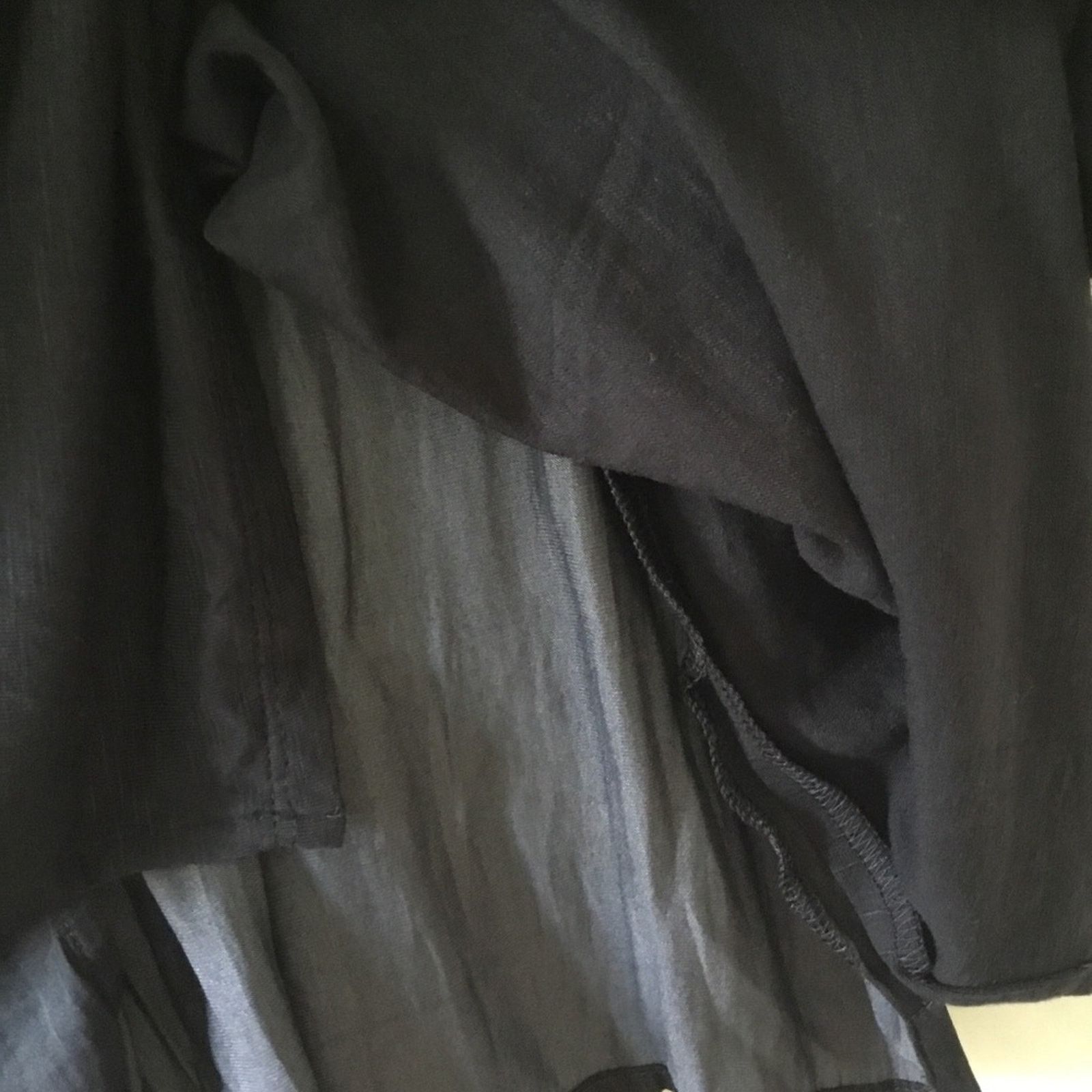 Other Dolan Charcoal Gray Lucille Pleated Tie Neck Peasant Blouse Size S / US 4 / IT 40 - 12 Thumbnail