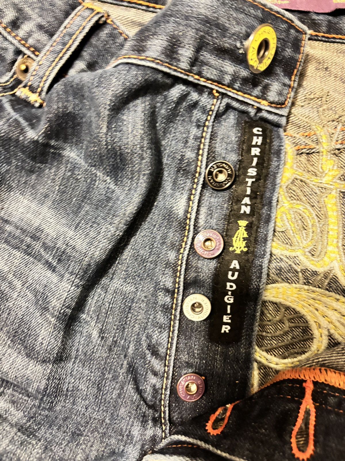 Christian Audigier × Ed Hardy × Vintage Panther denim Size US 42 / EU 58 - 9 Thumbnail