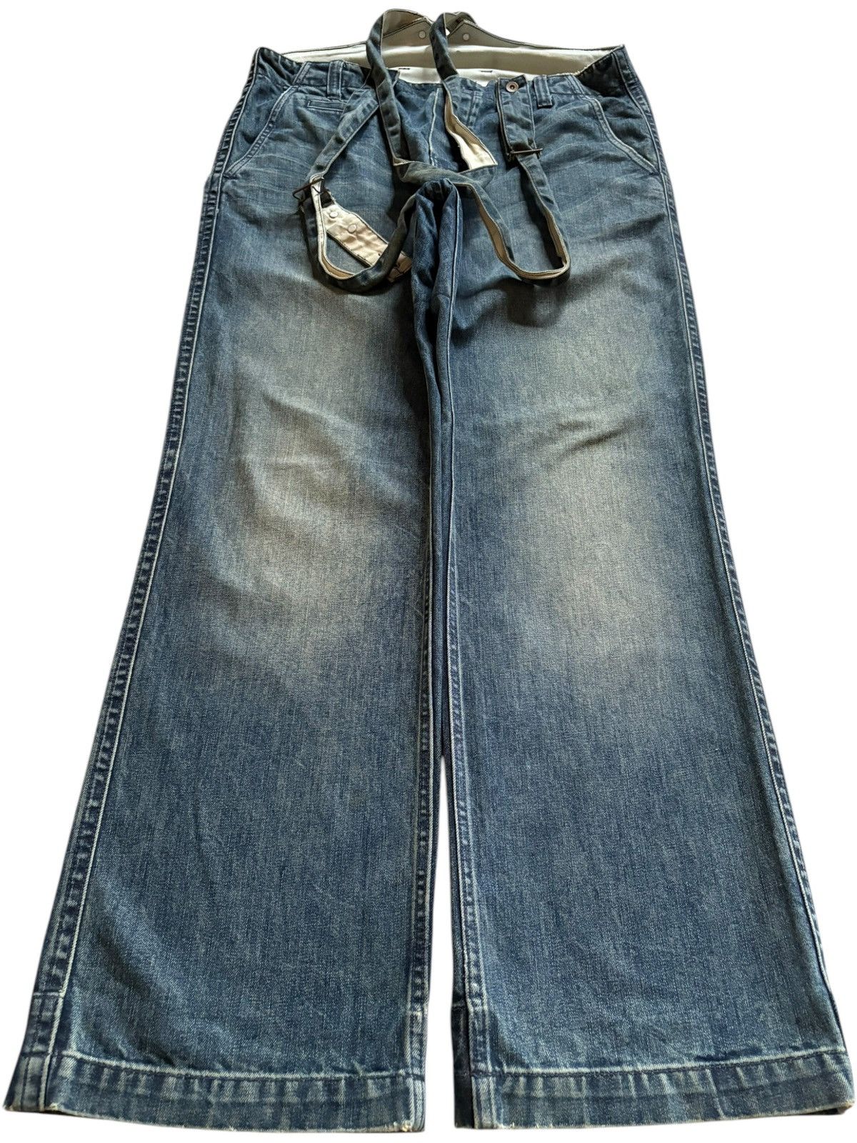 Gap Vintage Gap Mud Wash Suspenders Style Loose Baggy Jeans Size US 38 / EU 54 - 1 Thumbnail