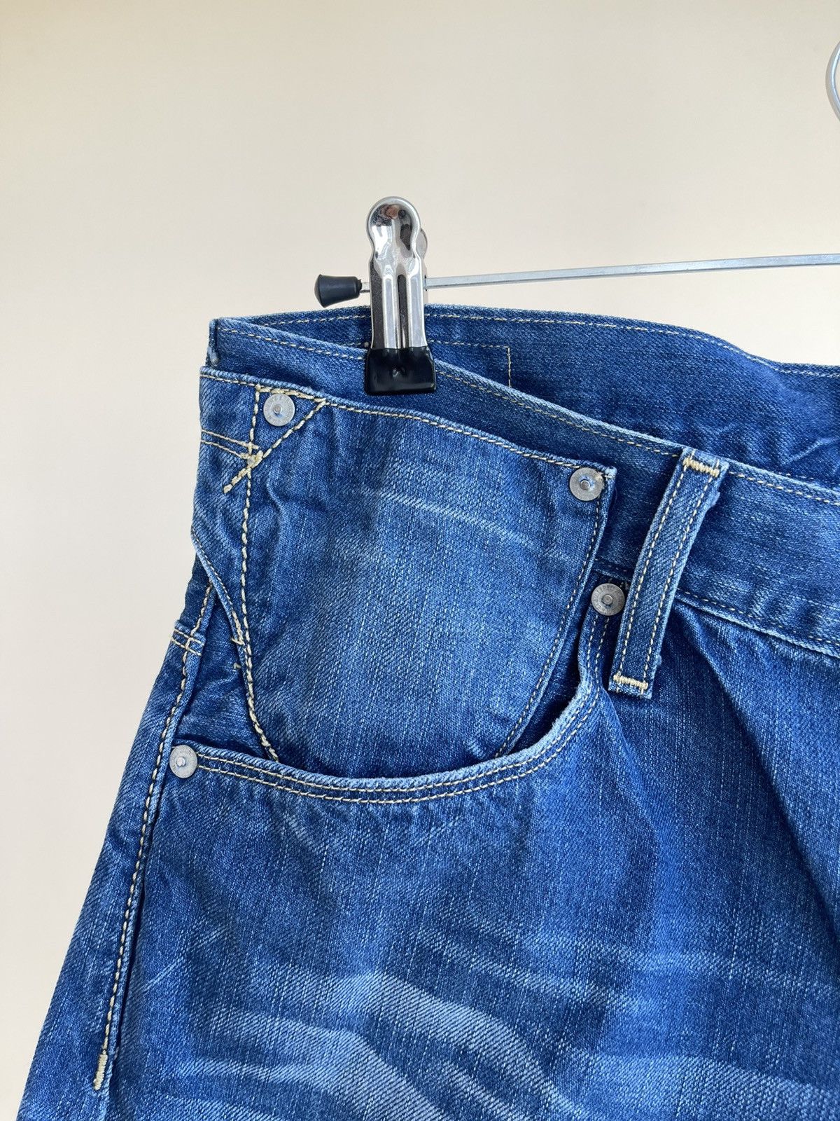 Levi's Engineered Jeans Twisted Seam Denim Shorts Vintage 2000s Size US 32 / EU 48 - 11 Thumbnail