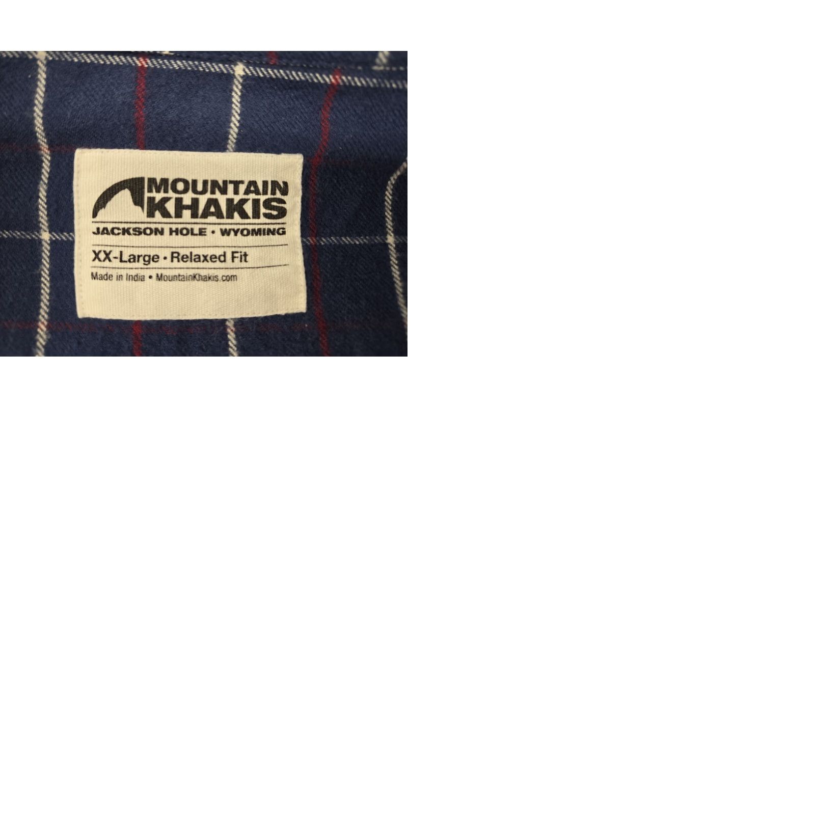 Mountain Khakis VINTAGE Mountain Khakis Shirt Mens XXL Blue Button-Up Cotton Plaid Flannel Size US XXL / EU 58 / 5 - 9 Thumbnail