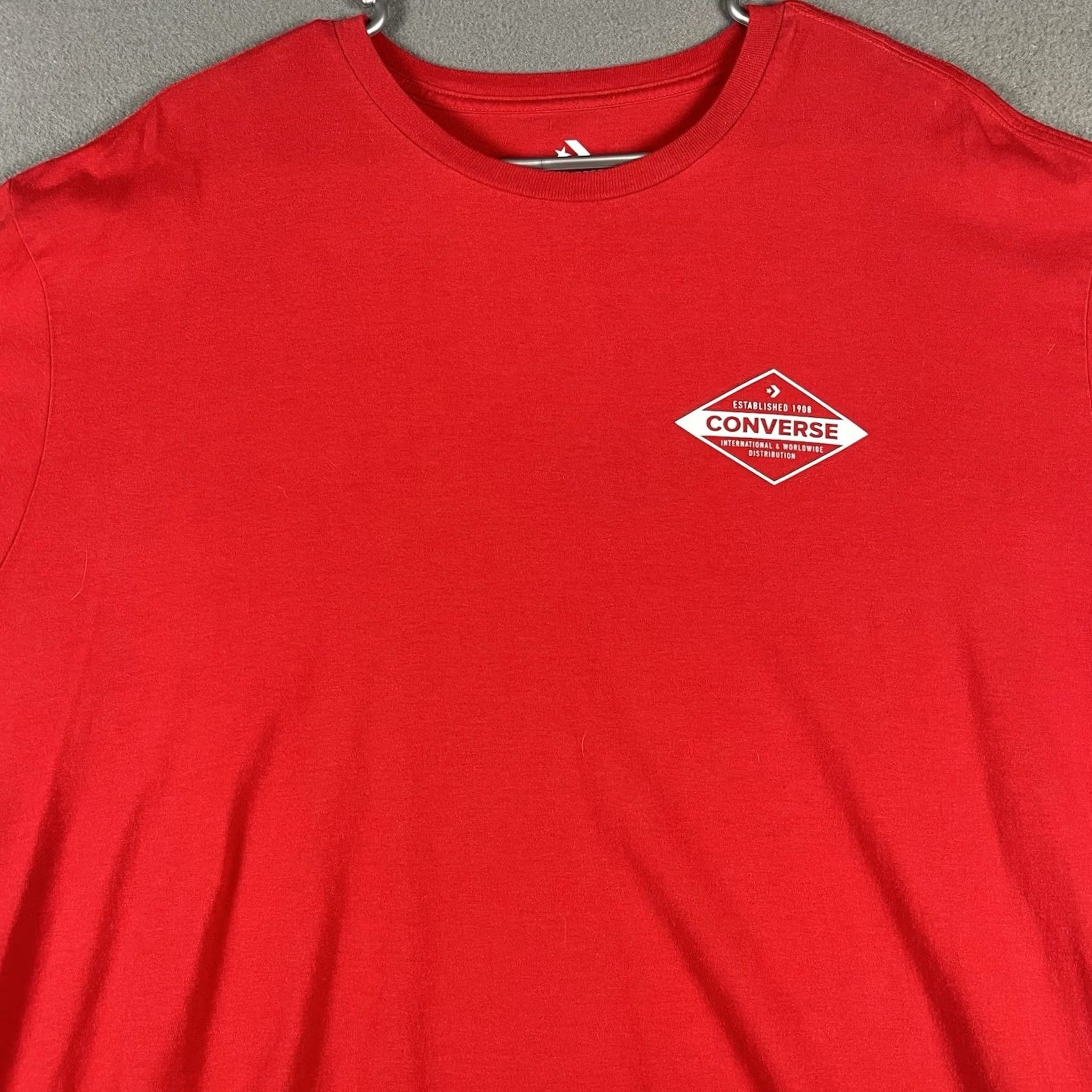 Converse Converse Shirt 2XL Red Short Sleeve All Star Logo Vintage? No. Size US XXL / EU 58 / 5 - 2 Thumbnail
