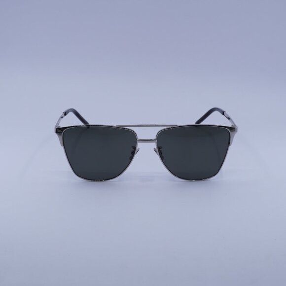 Saint Laurent Paris Saint Laurent SL280 003 Sunglasses Silver Aviator Frame Size ONE SIZE - 3 Thumbnail
