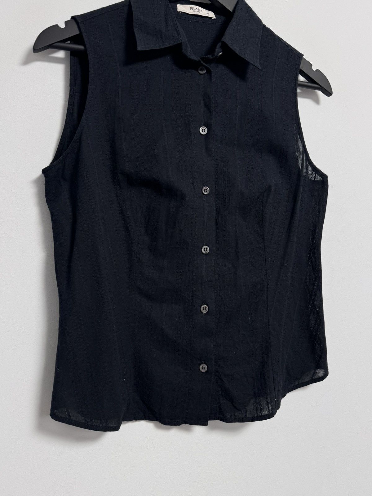Prada Prada Vest Women’s Cotton Luxury Button Size M / US 6-8 / IT 42-44 - 3 Thumbnail