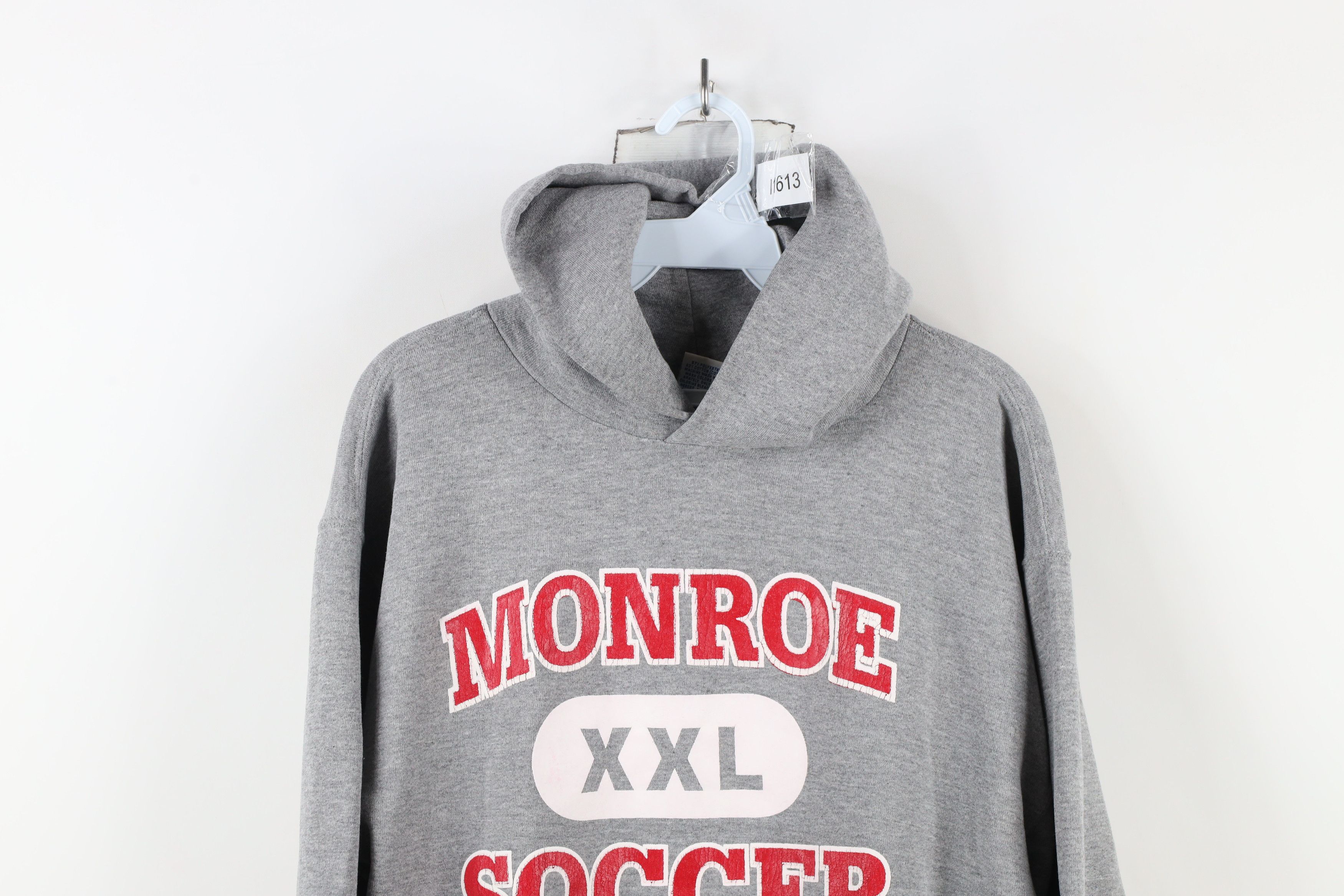 Russell Athletic × Vintage Vintage 90s Russell Athletic Soccer Hoodie Sweatshirt USA Size US L / EU 52-54 / 3 - 2 Thumbnail