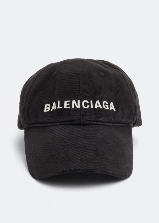 Balenciaga o1mt1gz1024 Size: S / Front Logo Hat/Cap in Black Size ONE SIZE - 1 Thumbnail