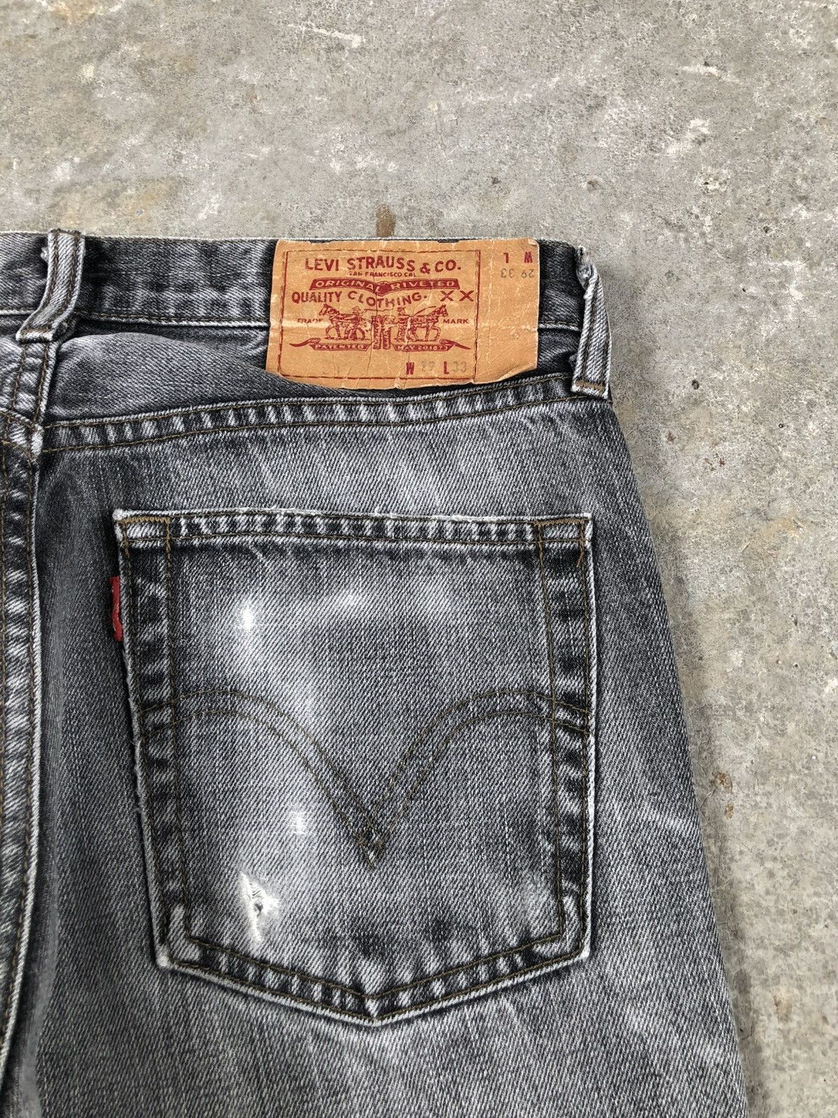 If Six Was Nine Levis 517 Flared Jeans Bootcut Distressed Jeans Size US 29 - 17 Thumbnail