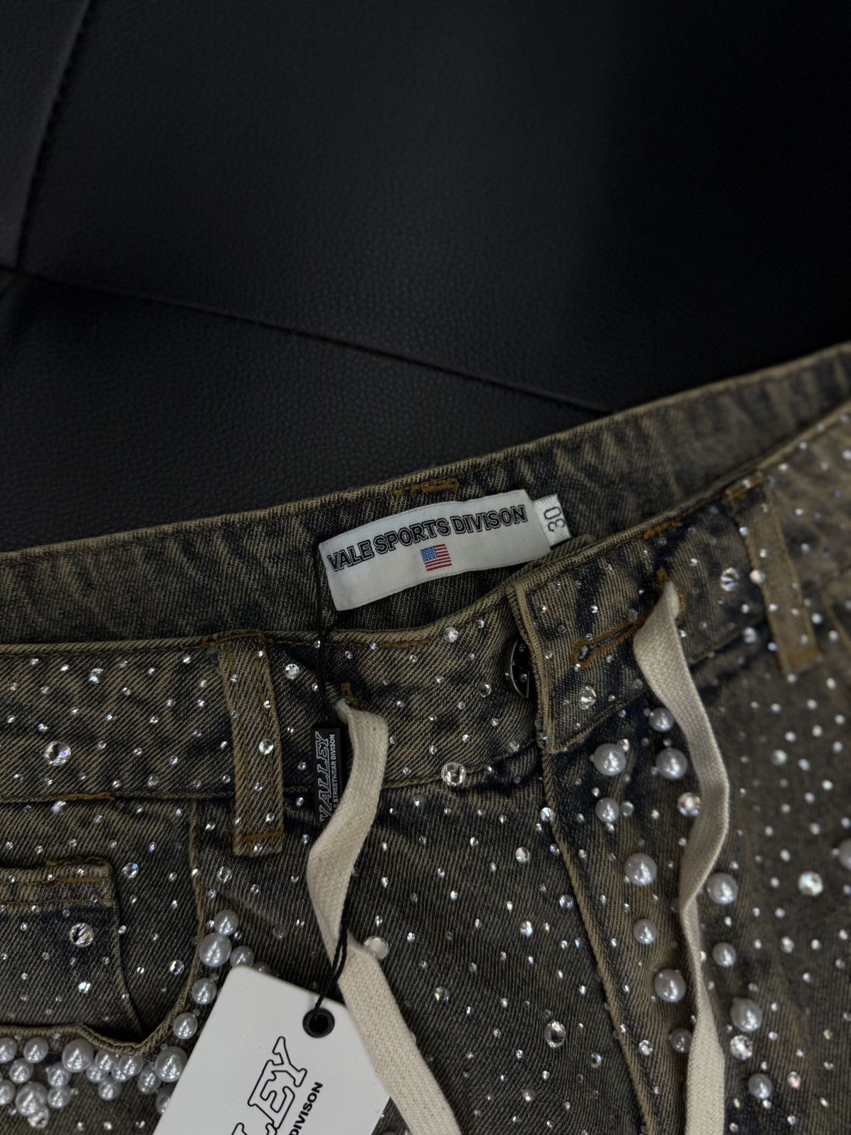 Vale Valley Vale Blue Rhinestone Shorts Size 30 (NEW) Size US 30 / EU 46 - 8 Thumbnail