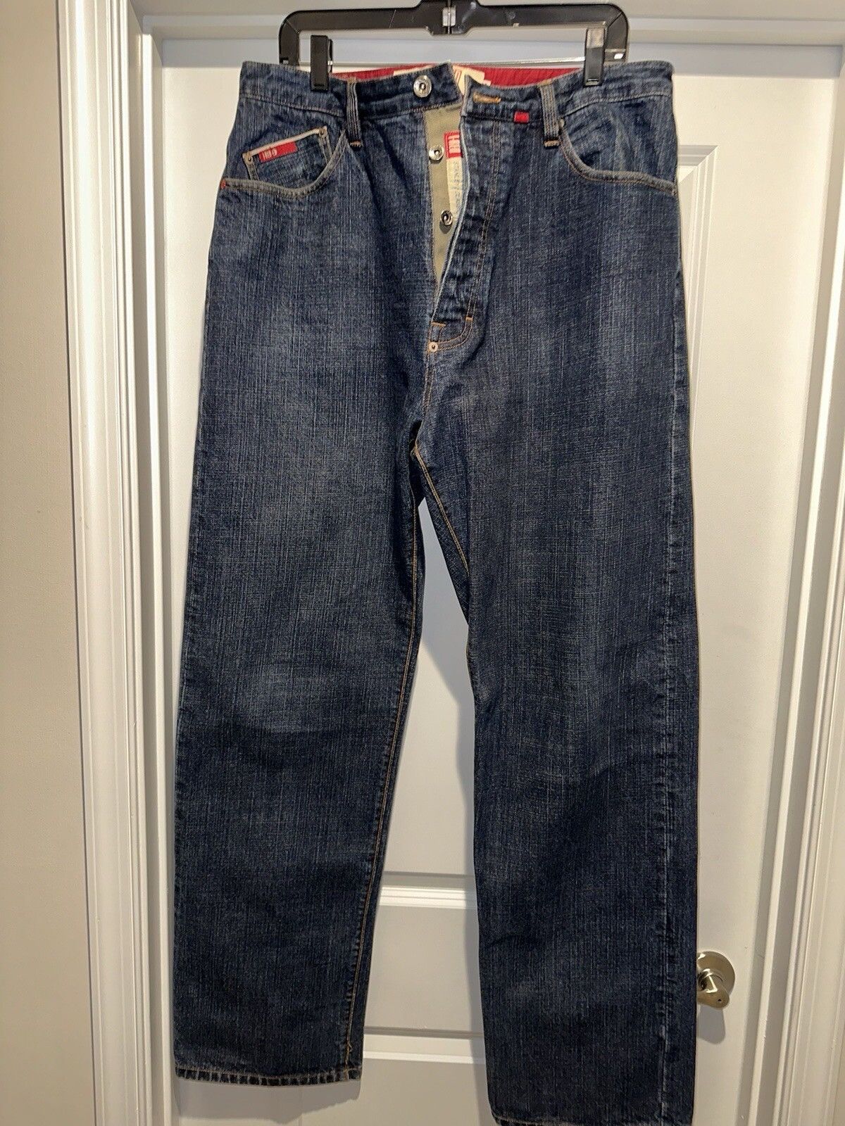 Indigo Indigo Red button-fly denim jeans size36x34 Size US 36 / EU 52 - 1 Thumbnail