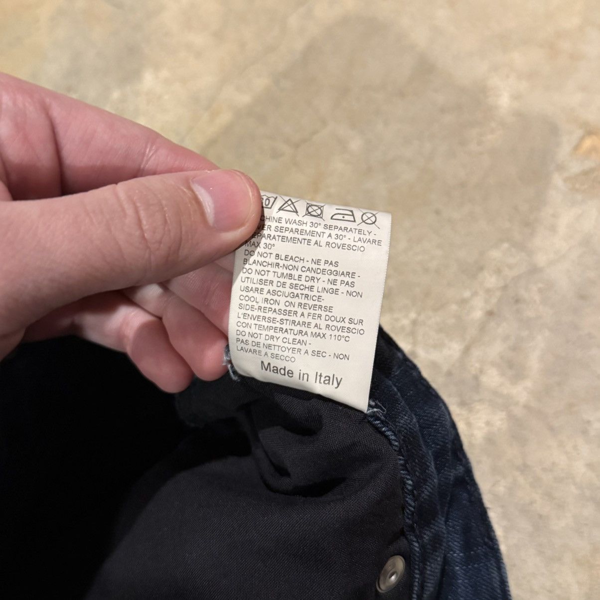 Pierre Balmain Pierre Balmain Paneled Moto Biker Slim Faded Denim Size US 30 / EU 46 - 8 Thumbnail
