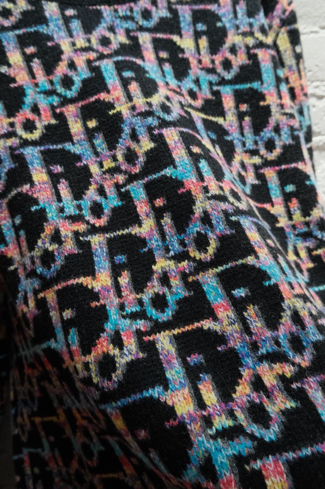 Dior FW19 Multicolor Oblique Sweater Size US XXL / EU 58 / 5 - 4 Thumbnail