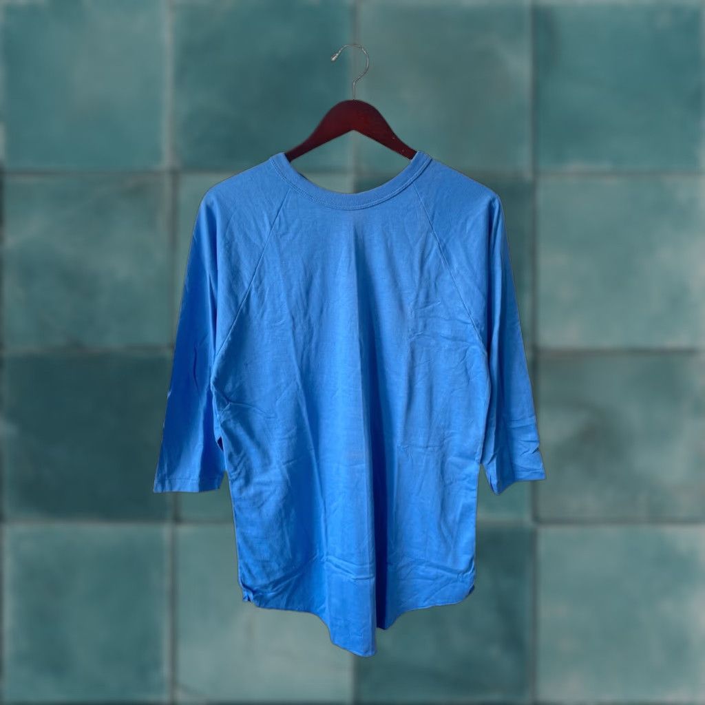 Russell Athletic VINTAGE Russell Athletic Baseball T-Shirt Mens L Blue 90s Deadstock USA Size US L / EU 52-54 / 3 - 1 Thumbnail