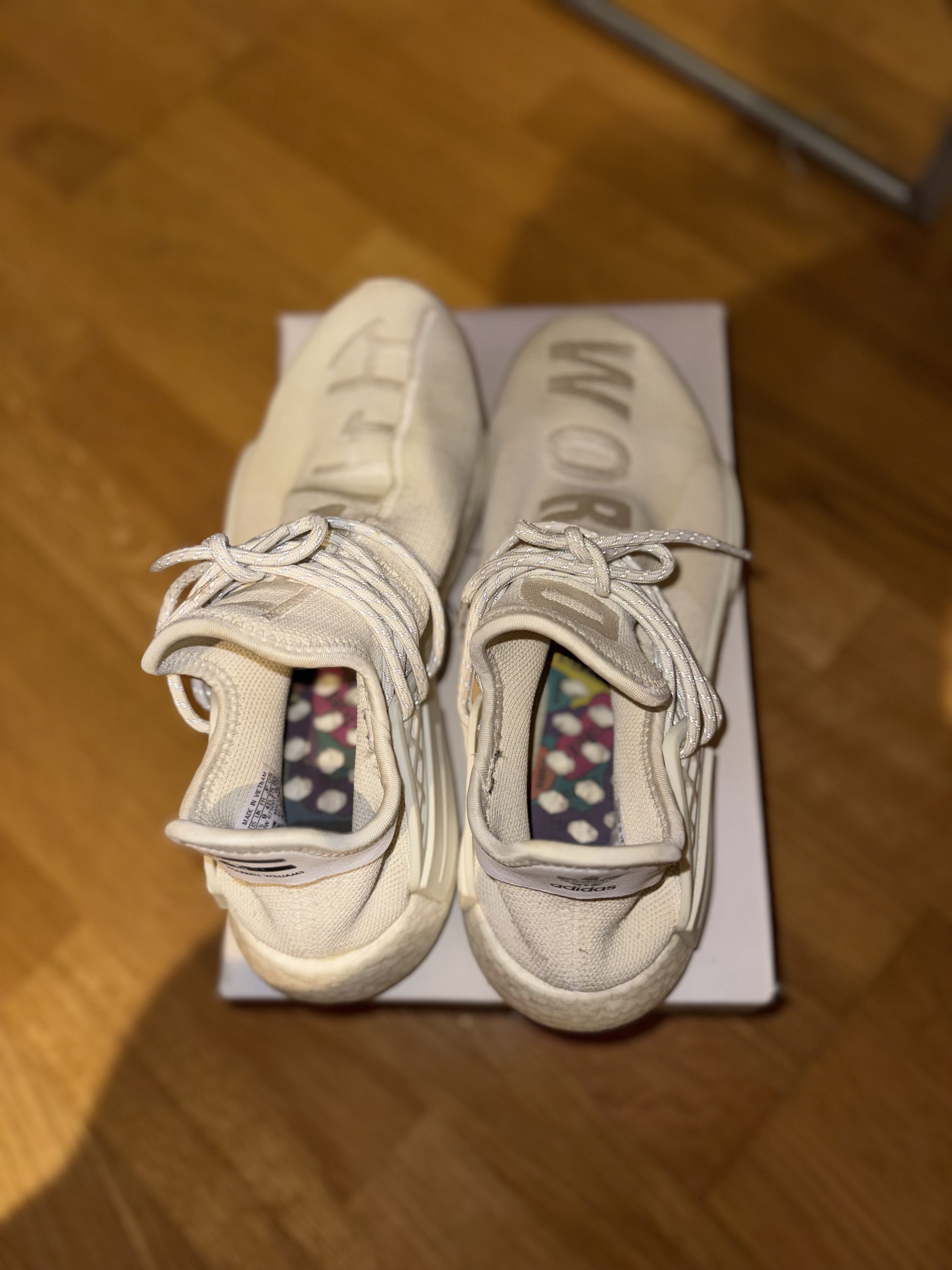 Adidas × Human Made Pharrell x adidas NMD Human Race Blank Canvas Size US 9.5 / EU 42-43 - 2 Thumbnail