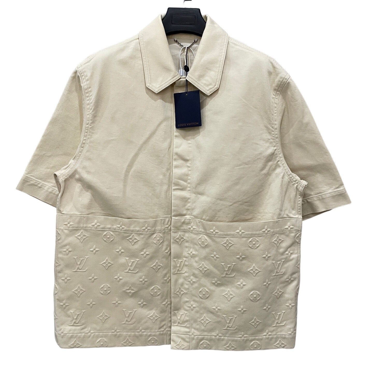 Louis Vuitton Louis Vuitton Monogram Embossed Short Sleeve Shirt XL Size US XL / EU 56 / 4 - 1 Thumbnail