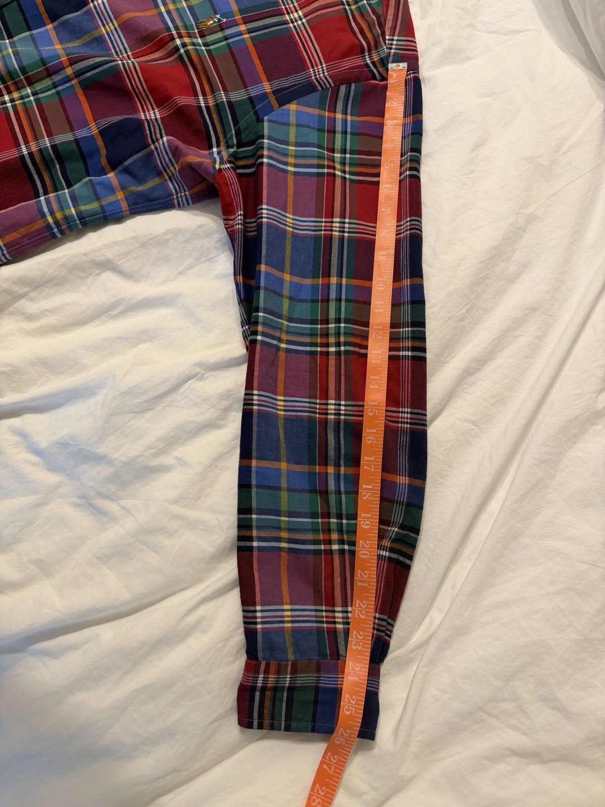 Polo Ralph Lauren Large Classic Fit Plaid Button Down Oxford Shirt Size US L / EU 52-54 / 3 - 12 Thumbnail
