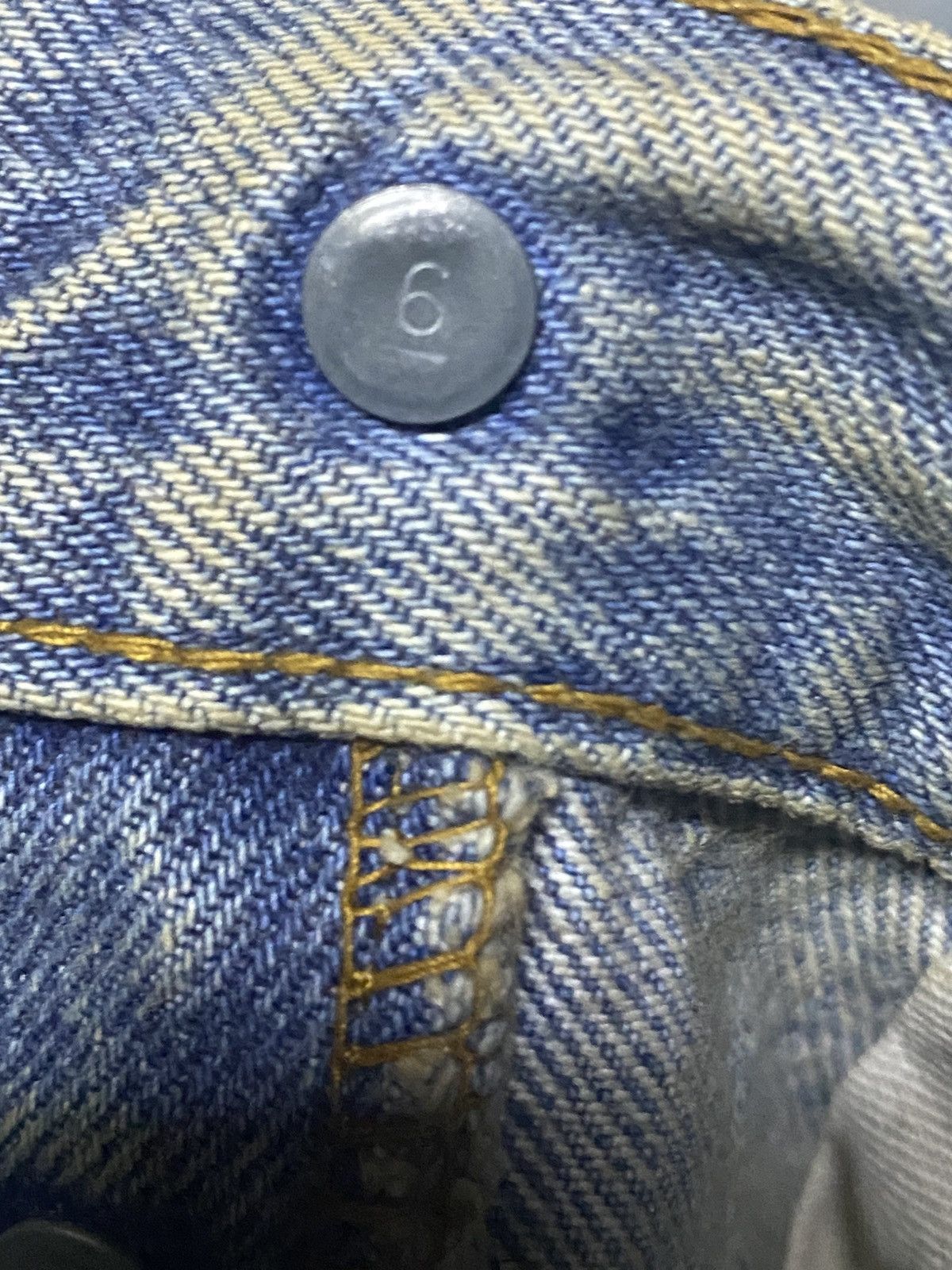 Levi's Levis 501 70s ButtonFly 6 Crazy Mud Wash Rusty Selvedge Size US 28 / EU 44 - 14 Thumbnail