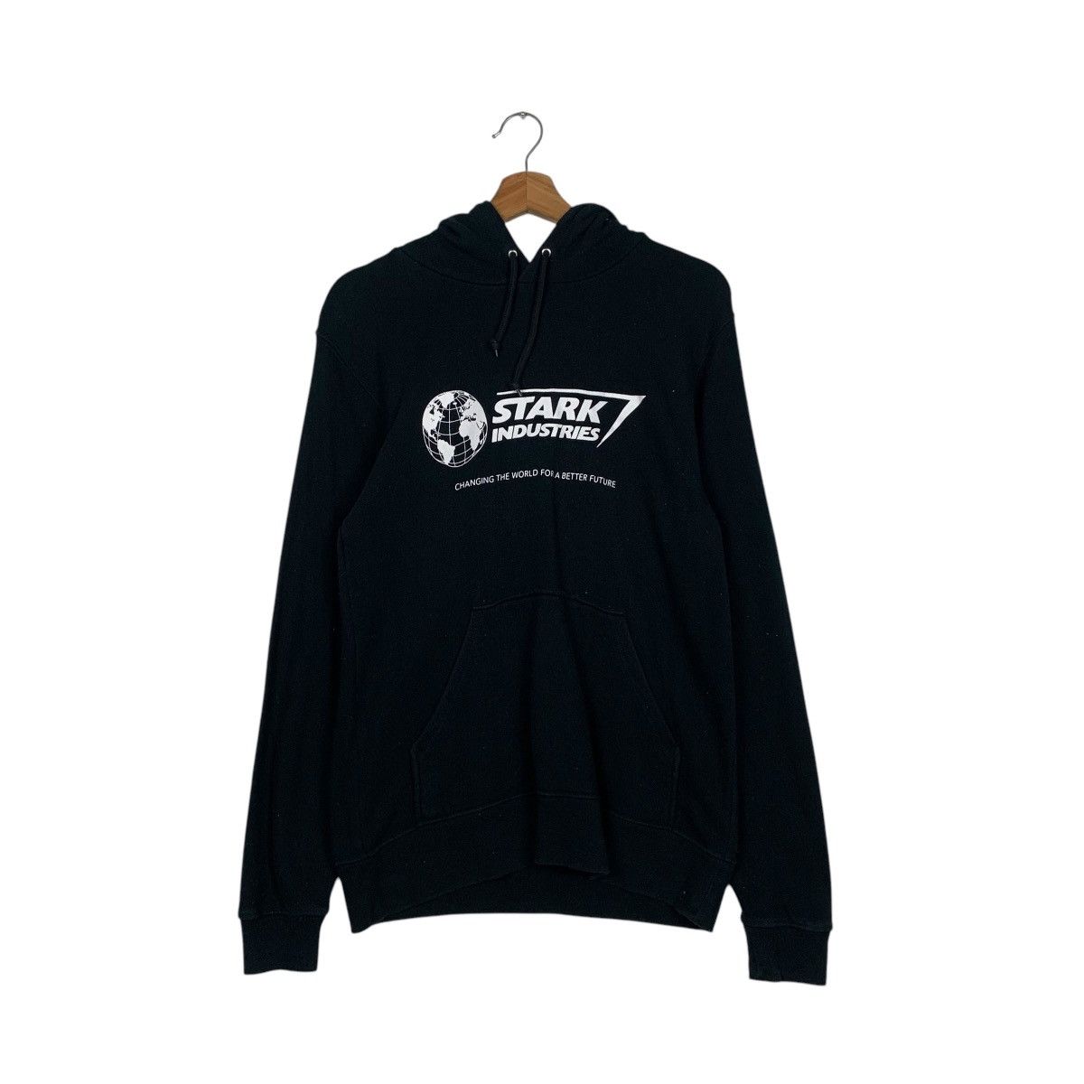 Japanese Brand STARK INDUSTRIES Big Logo Printed Hoodies #1958-C85 Size US M / EU 48-50 / 2 - 1 Thumbnail