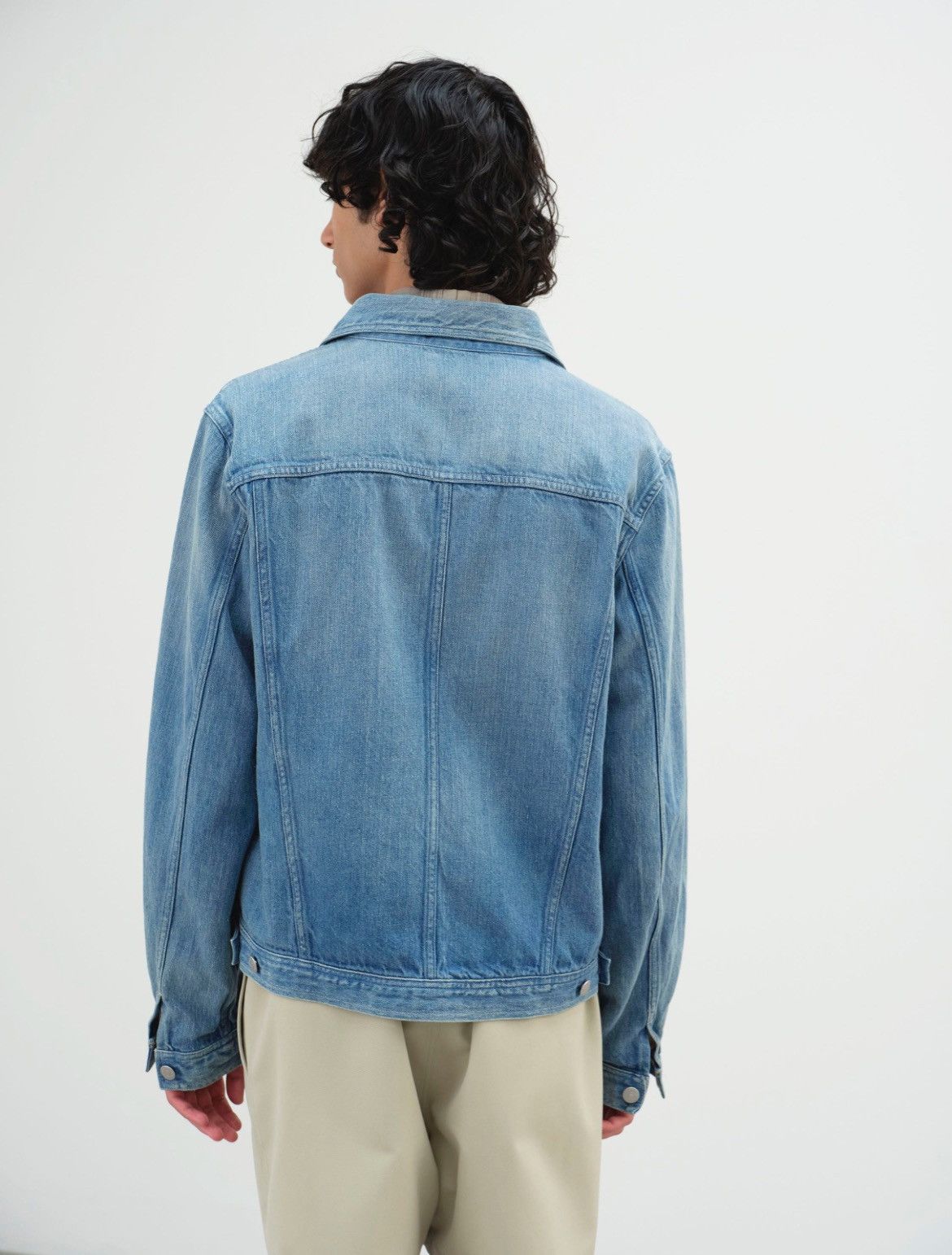 Auralee AURALEE SS25 SELVEDGE FADED LIGHT DENIM JACKET