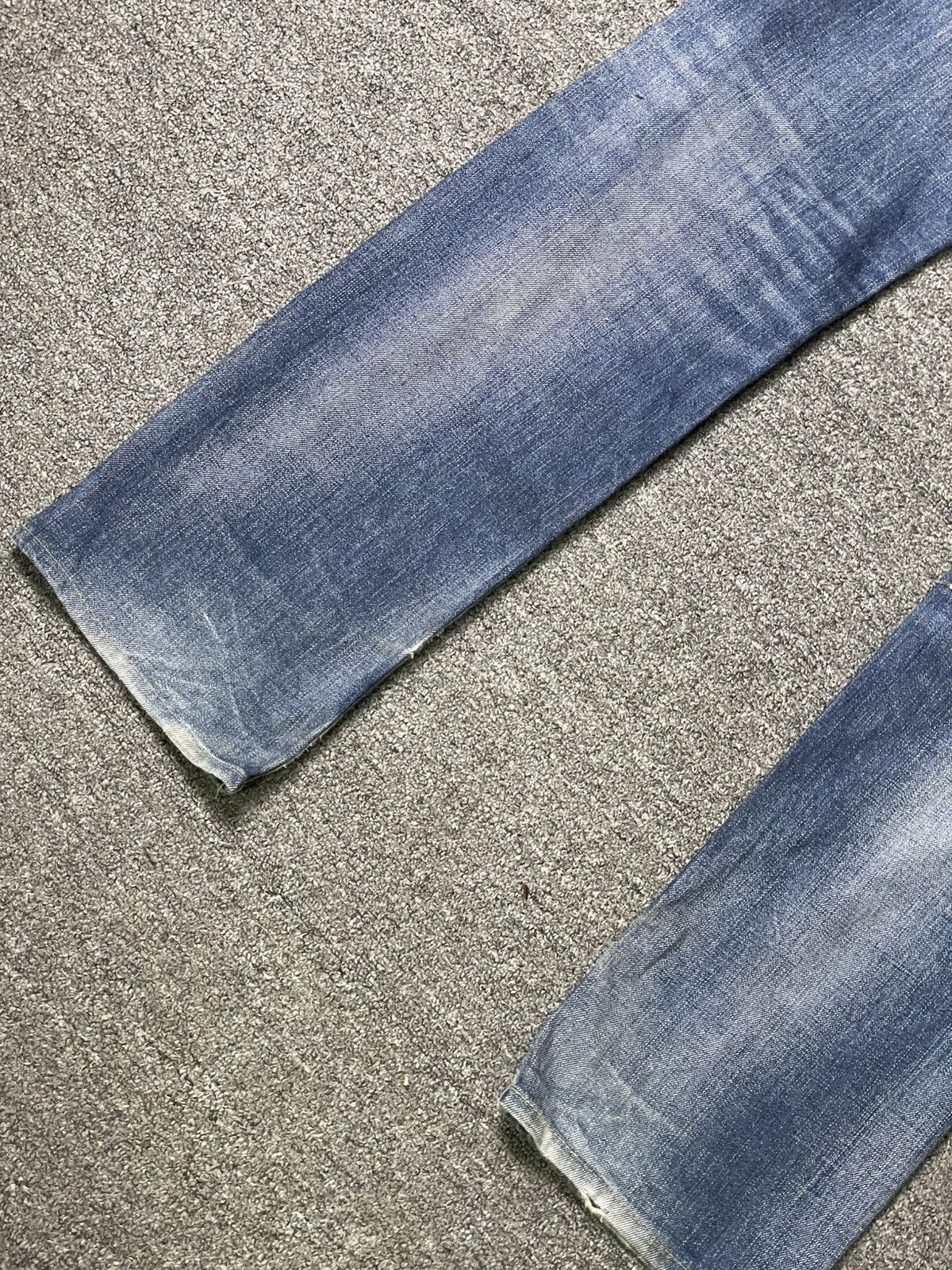 Japanese Brand × Vintage BACK NUMBER 01 Ripped Denim Jeans (92) Size US 34 / EU 50 - 13 Thumbnail