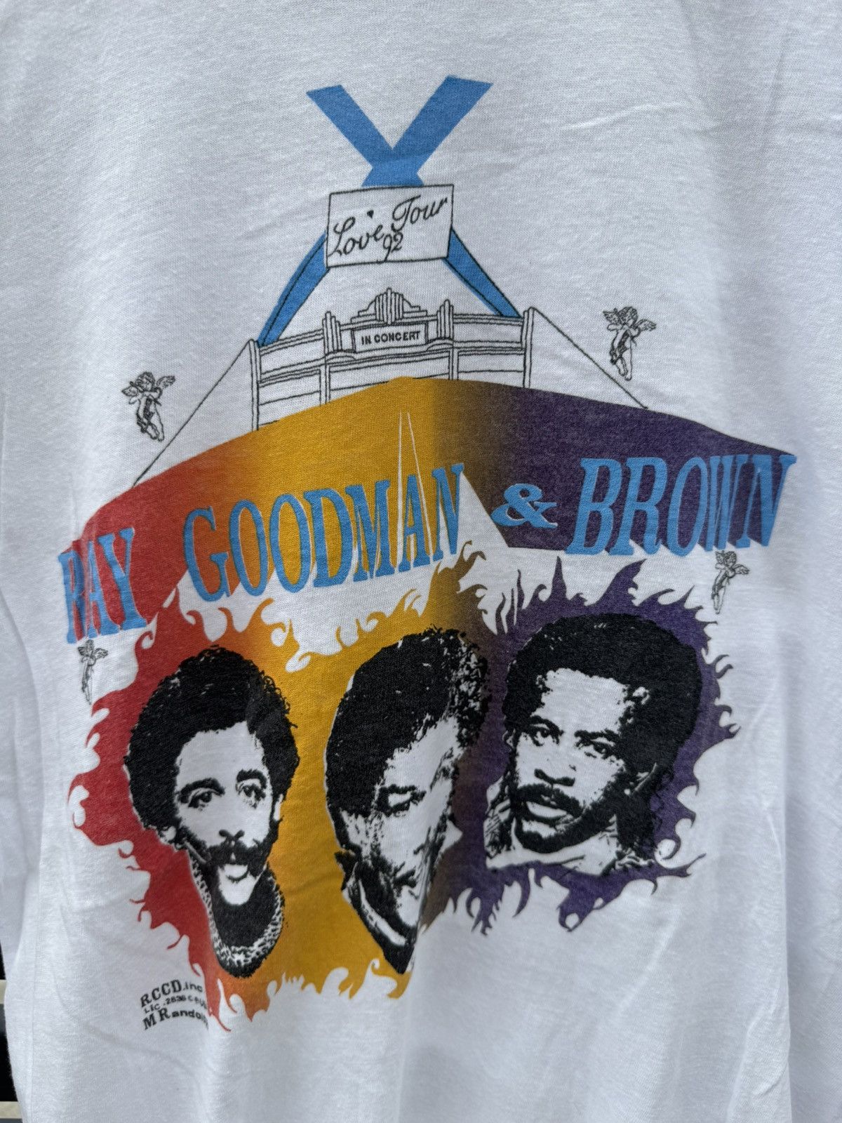 Band Tees × Vintage Vintage Ray Goodman & Brown Love Tour 92 Shirt Size US S / EU 44-46 / 1 - 3 Thumbnail