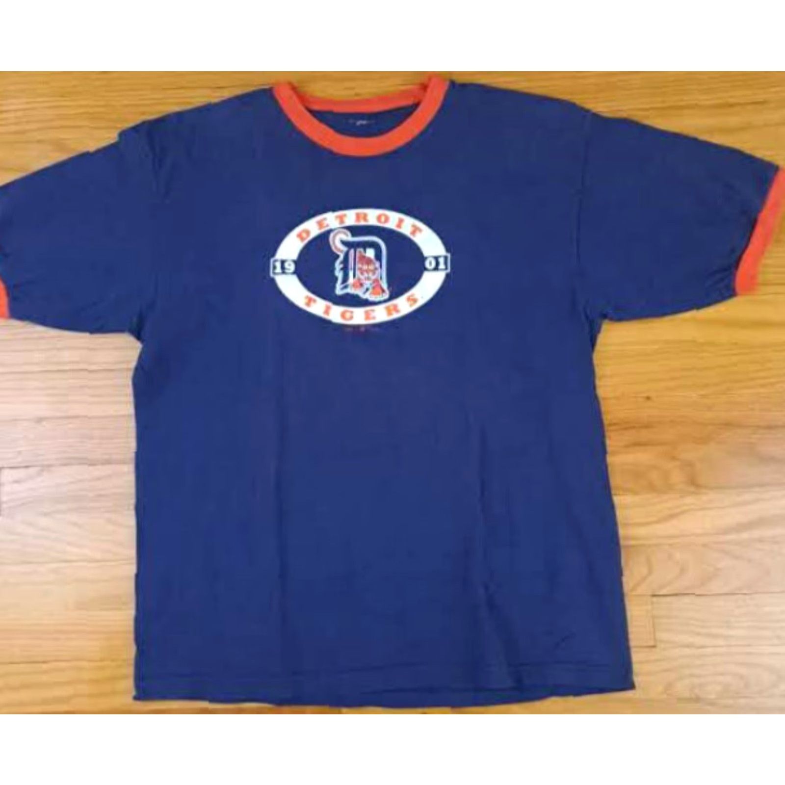 Nike VINTAGE Nike Detroit Tigers Baseball XL T-Shirt Blue Unisex Adults Short Sleeve 2006 Sports Shirt Size US XL / EU 56 / 4 - 2 Thumbnail