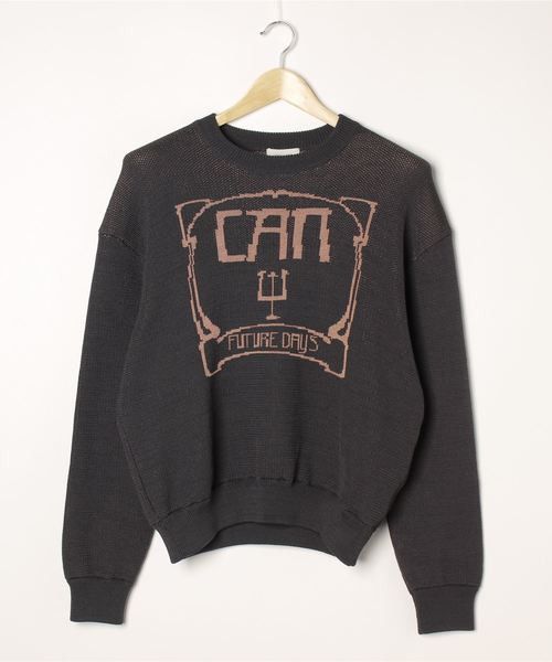 image of Lemaire Future Days Jacquard Sweater in Navy, Men's (Size Medium)