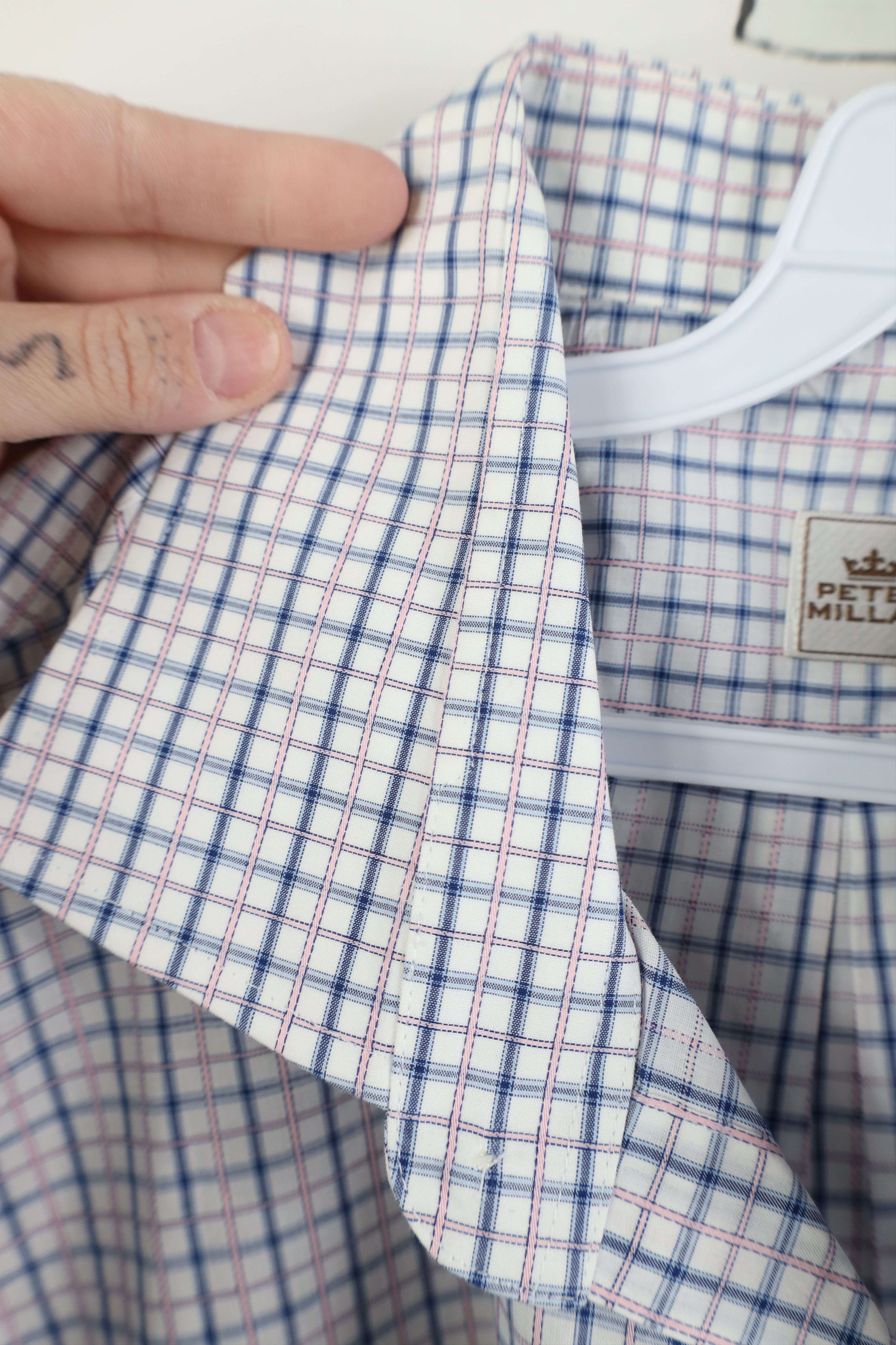 Peter Millar Vintage Peter Millar Collared Button Dress Shirt Cotton Size US XL / EU 56 / 4 - 6 Thumbnail