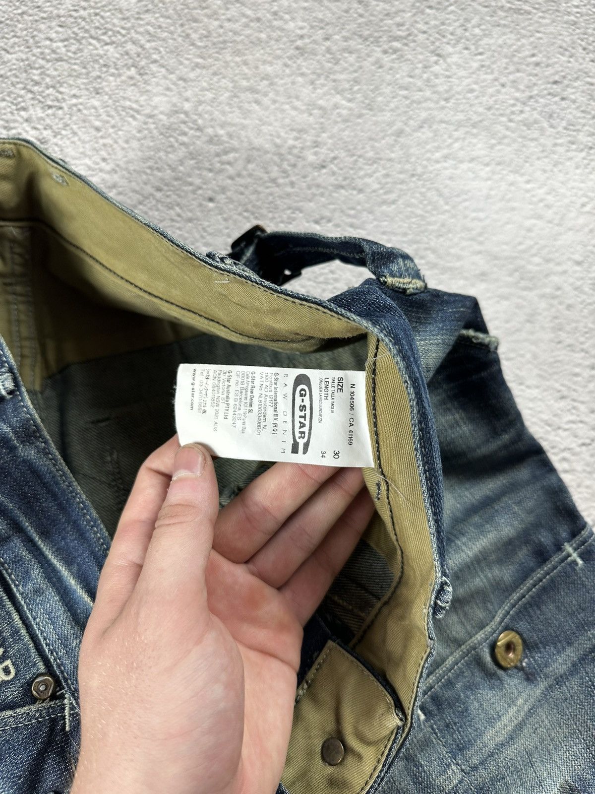 G-Star Vintage G-Star RAW Jean Short Faded Y2K Distressed Baggy Size US 30 / EU 46 - 11 Thumbnail