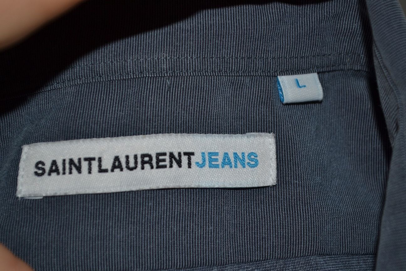 Vintage × Yves Saint Laurent Vintage YSL Saint Laurent Jeans Shirt L Size US L / EU 52-54 / 3 - 4 Thumbnail