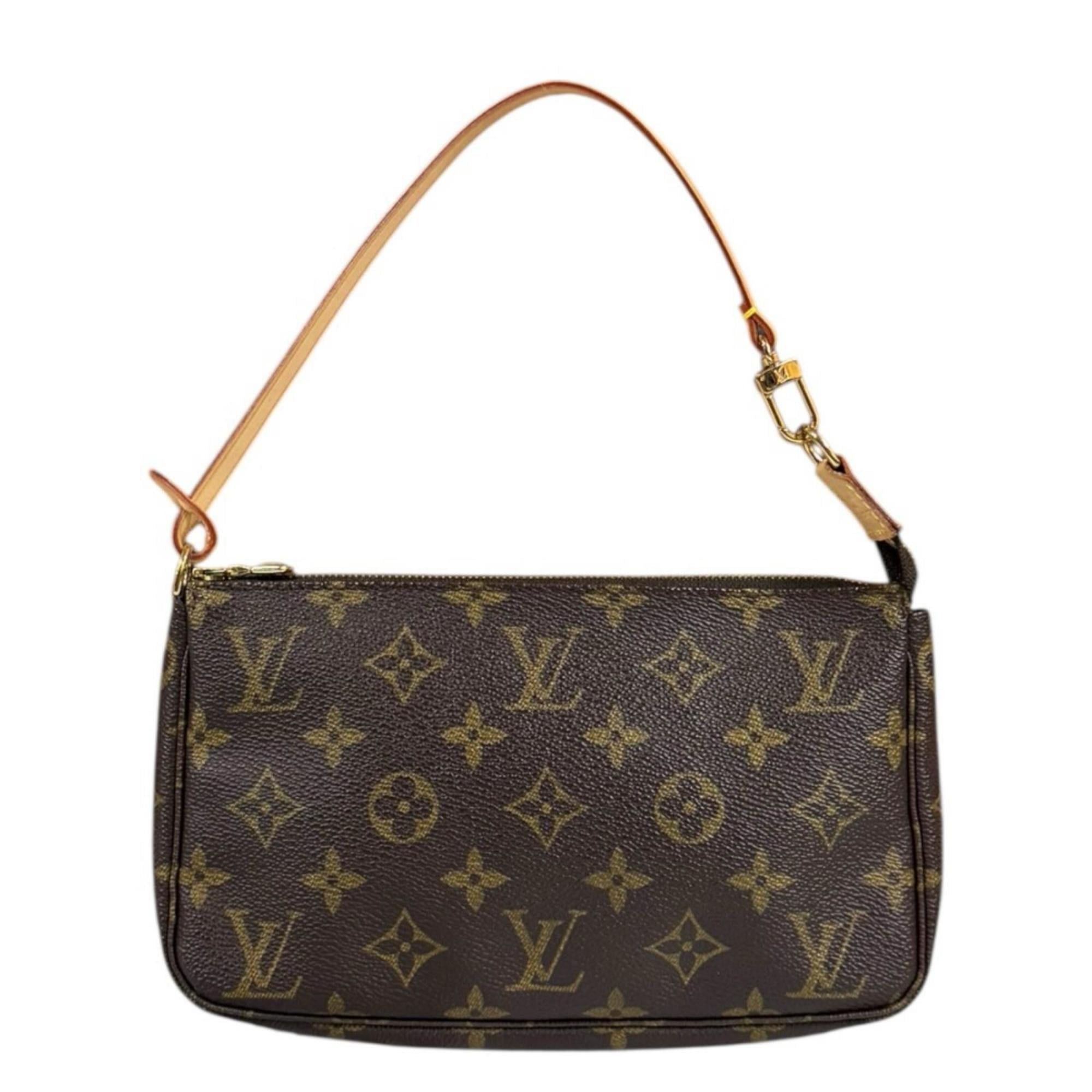 Louis Vuitton Louis Vuitton Pochette Accessoires Monogram Handbag, Canvas M51980, Brown, Women's, LOUIS VUITTON, Used Size ONE SIZE - 1 Thumbnail
