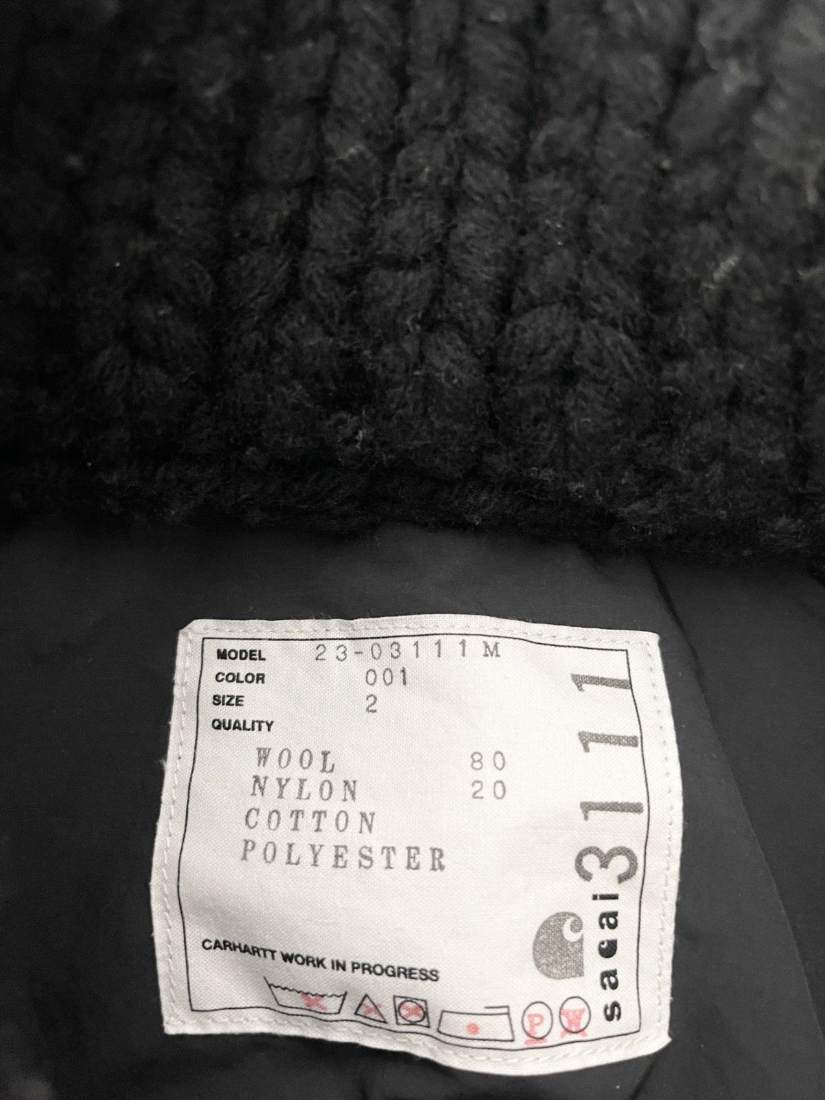 Carhartt Wip × Sacai RARE AF! Sacai x Carhartt WIP Knit Jacket Michigan Size US M / EU 48-50 / 2 - 7 Thumbnail