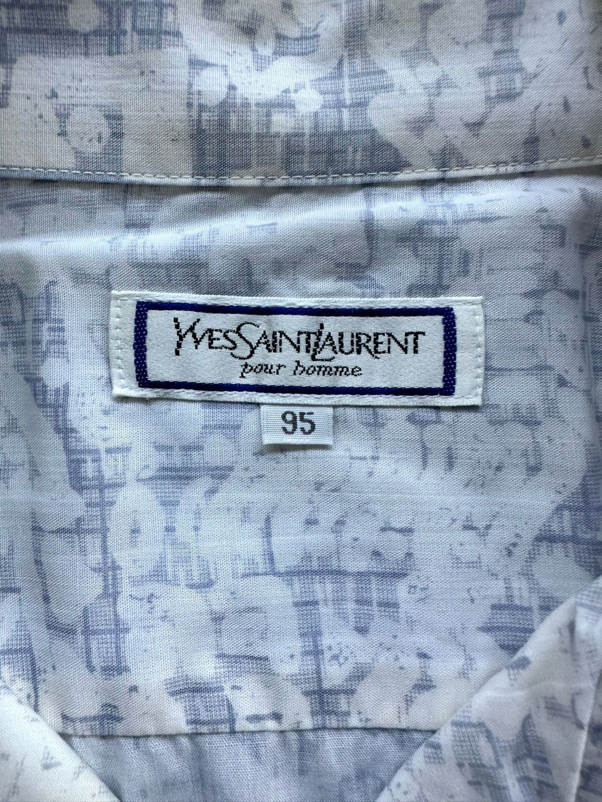 Yves Saint Laurent Yves Saint Laurent Hawaiian Style Button Up Shirt Size US L / EU 52-54 / 3 - 4 Thumbnail