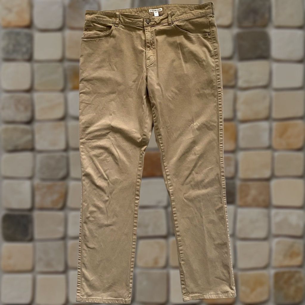 Peter Millar Peter Millar Men’s Ultimate Sateen Five-Pocket Pants Sz 38 Beige Cotton Blend Flat Front Regular Straight 32in Inseam 5-Pocket Chino Size US 38 / EU 54 - 1 Thumbnail