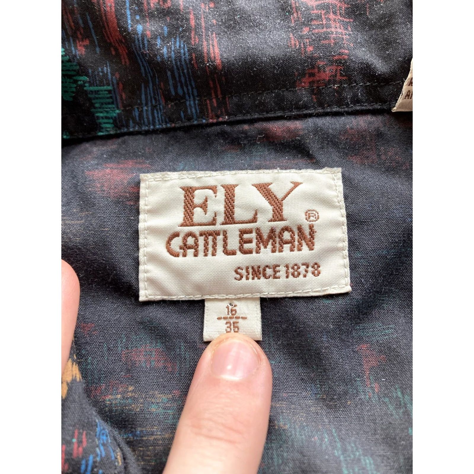 Vintage VINTAGE Ely Cattleman Western Pearl Snap Shirt Mens XL 16 35 AOP Long Sleeve Party VTG Size US XL / EU 56 / 4 - 5 Thumbnail