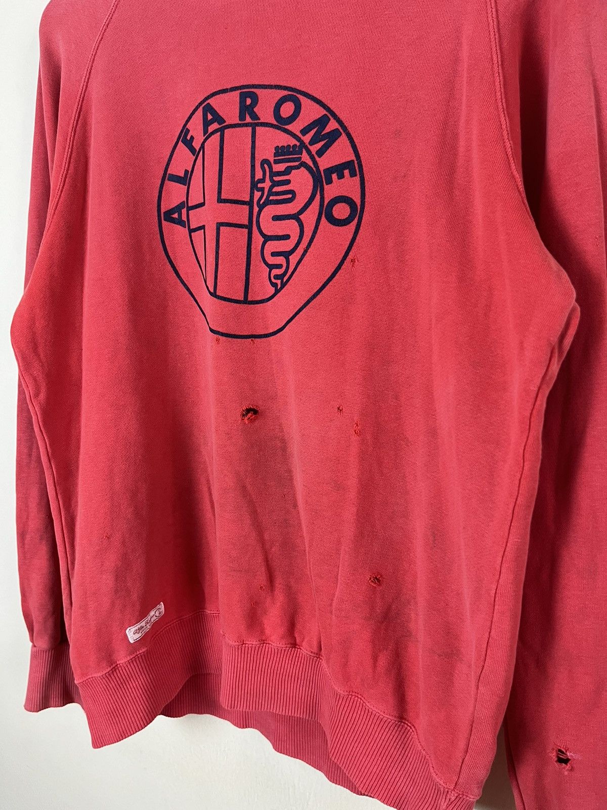 NASCAR Alfaromeo Distressed Sweatshirt Big Logo Size US L / EU 52-54 / 3 - 7 Thumbnail