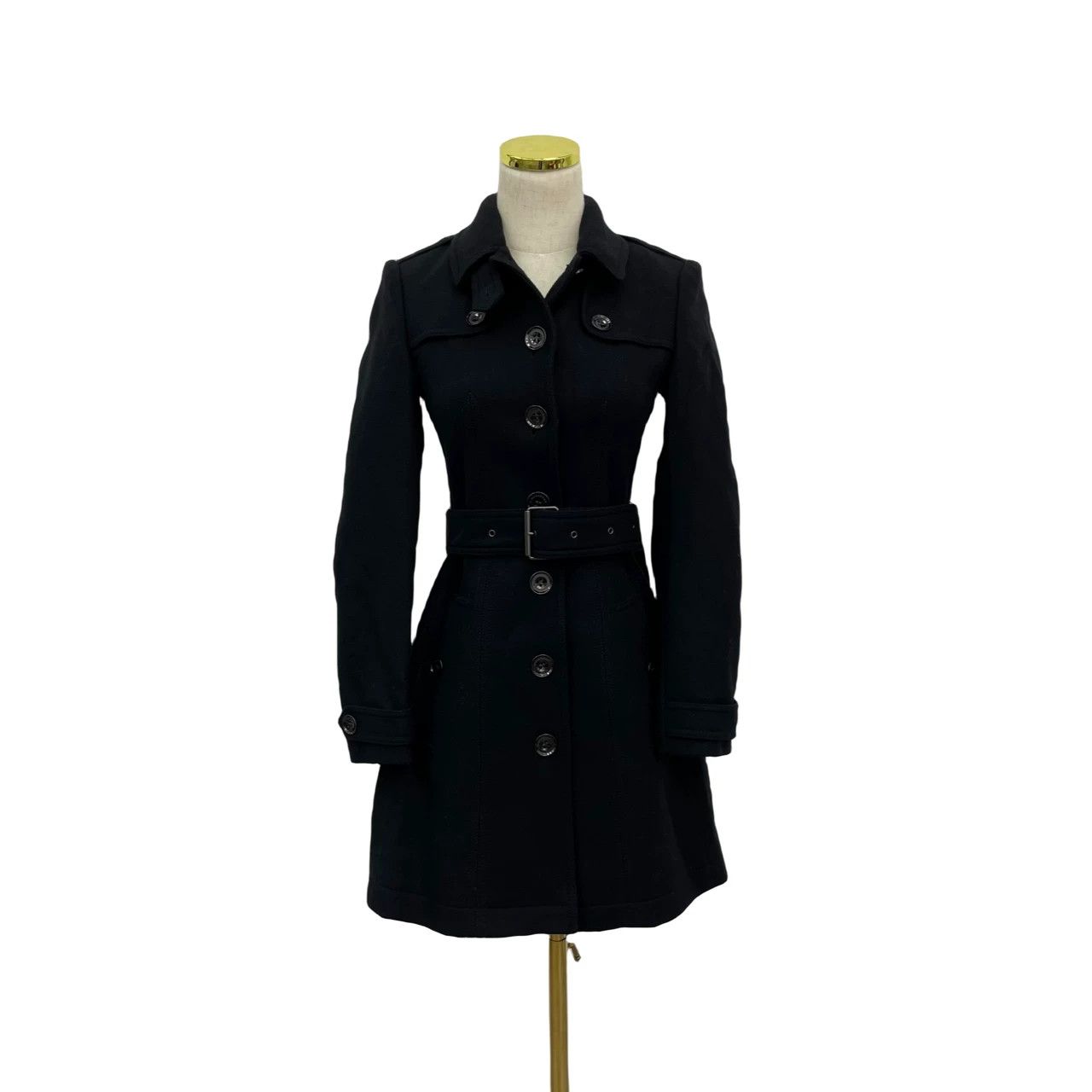 Burberry Burberry Black Belted Coat Size M / US 6-8 / IT 42-44 - 1 Thumbnail