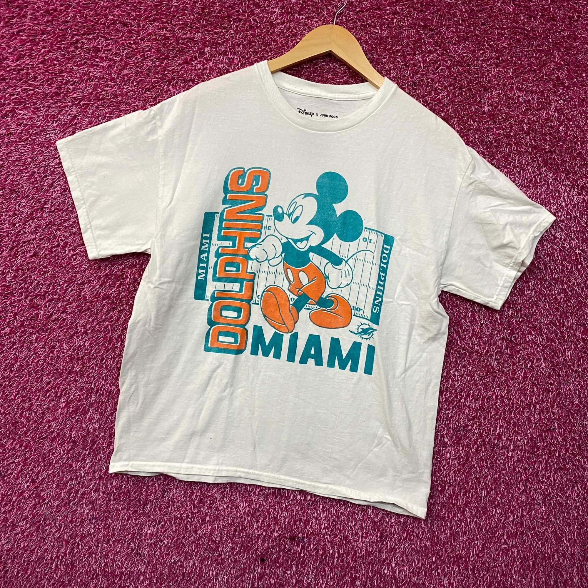 Disney Disney x Junk Food NFL Miami Dolphins Mickey Mouse Field T-S Size US M / EU 48-50 / 2 - 3 Thumbnail