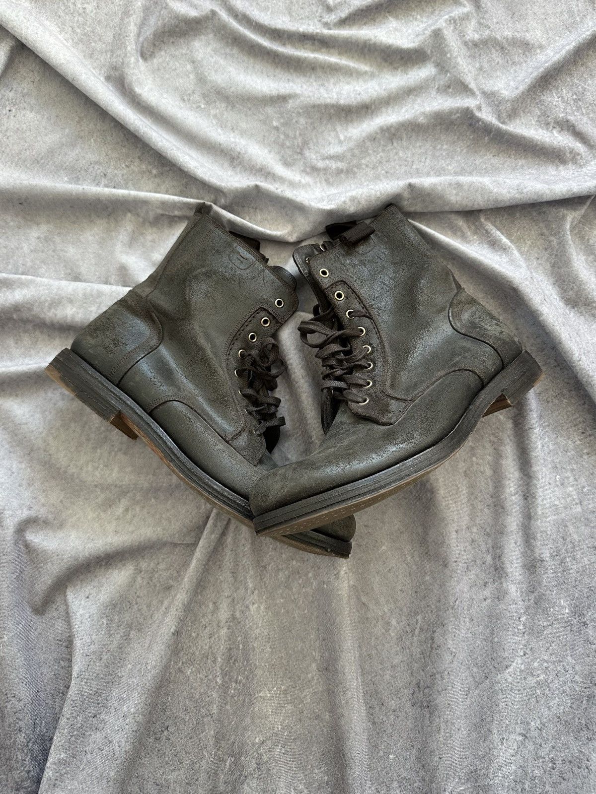 Saint Laurent Paris YVES SAINT LAURENT LEATHER BOOTS Size US 10.5 / EU 43-44 - 1 Thumbnail