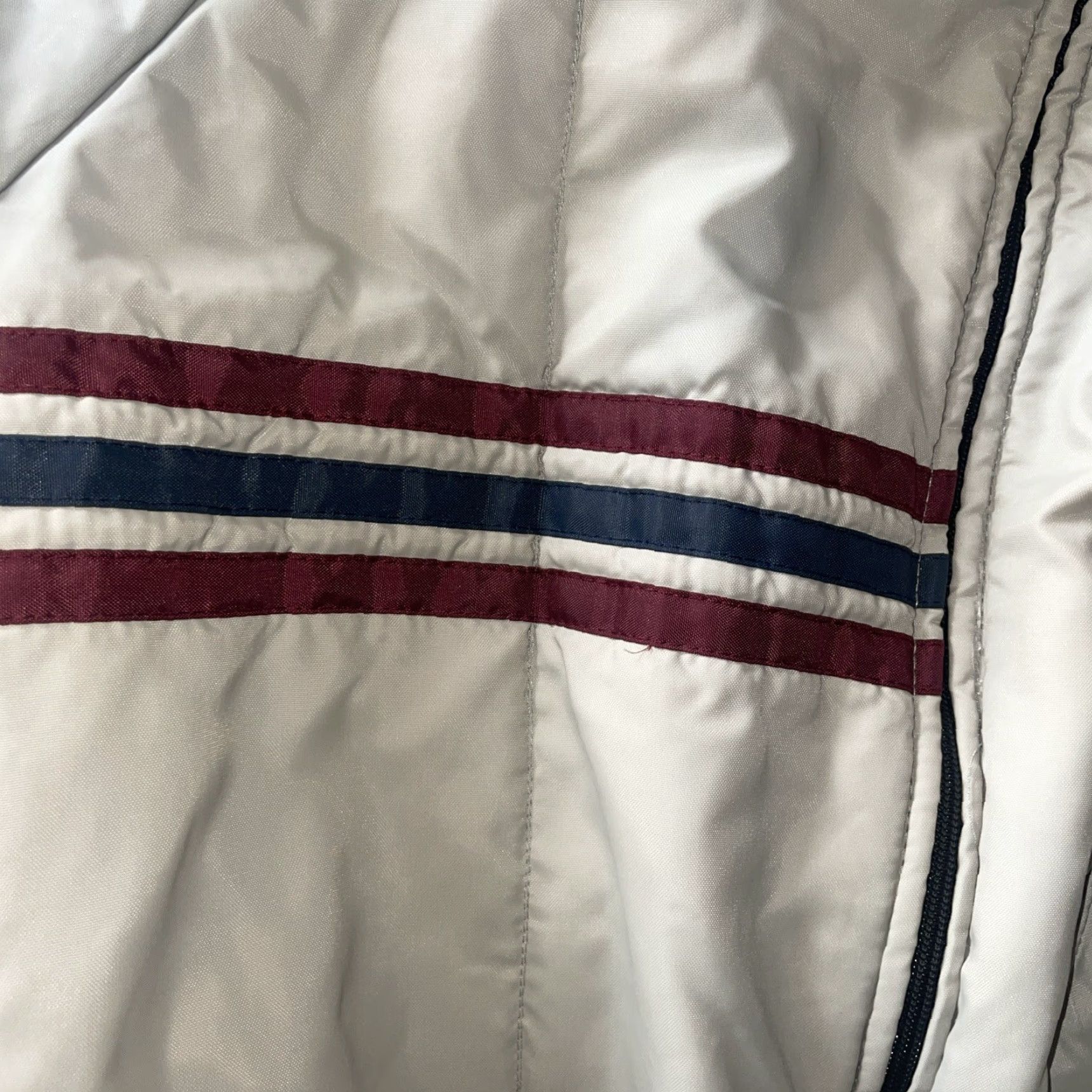 Walls VINTAGE Walls Blizzard Pruf Coveralls Men's XL Gray Striped Nylon Quilted Insulated Weathergear Zip Pockets Zip Legs USA Gru Size US 36 / EU 52 - 6 Thumbnail
